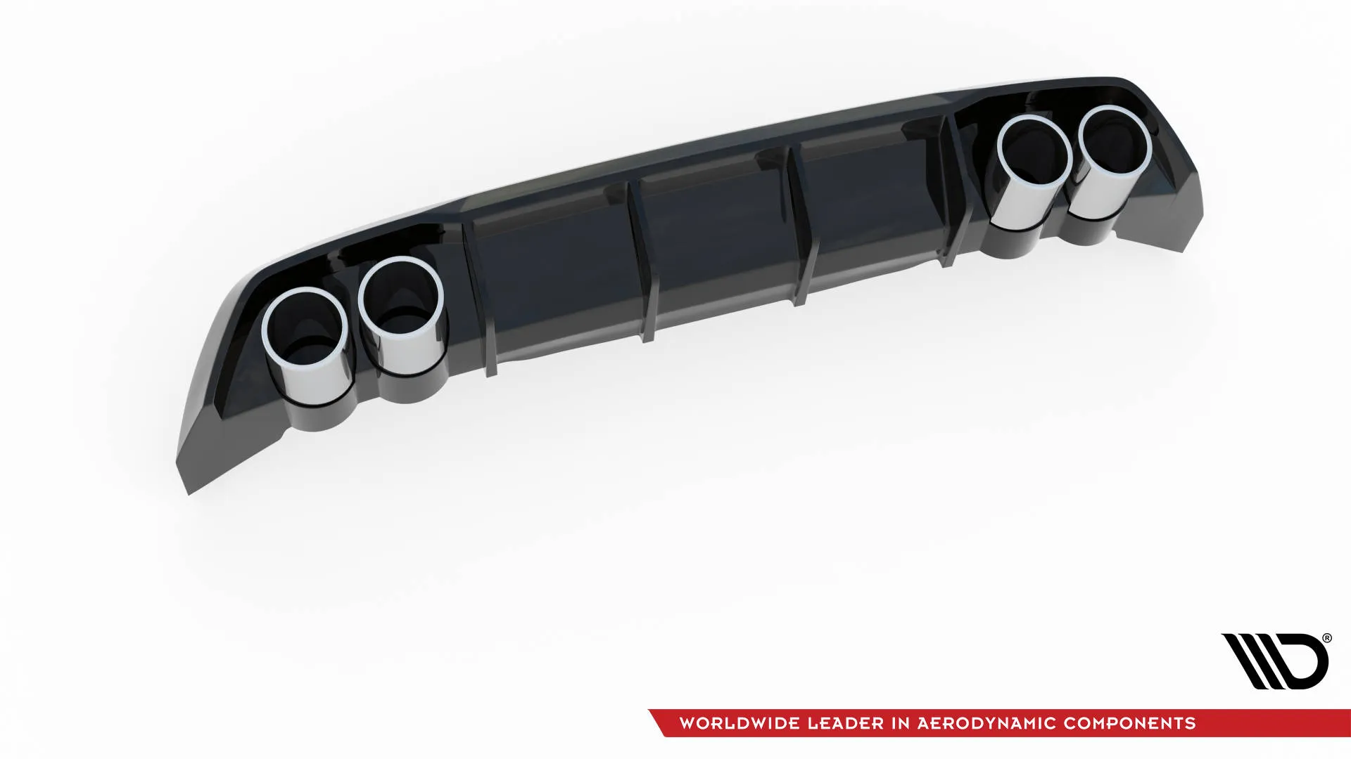 Diffuser med imiterte eksosrør med Milltek eksos Seat Leon IV FR 2020-> | Glossy Black Edition – bilde 5