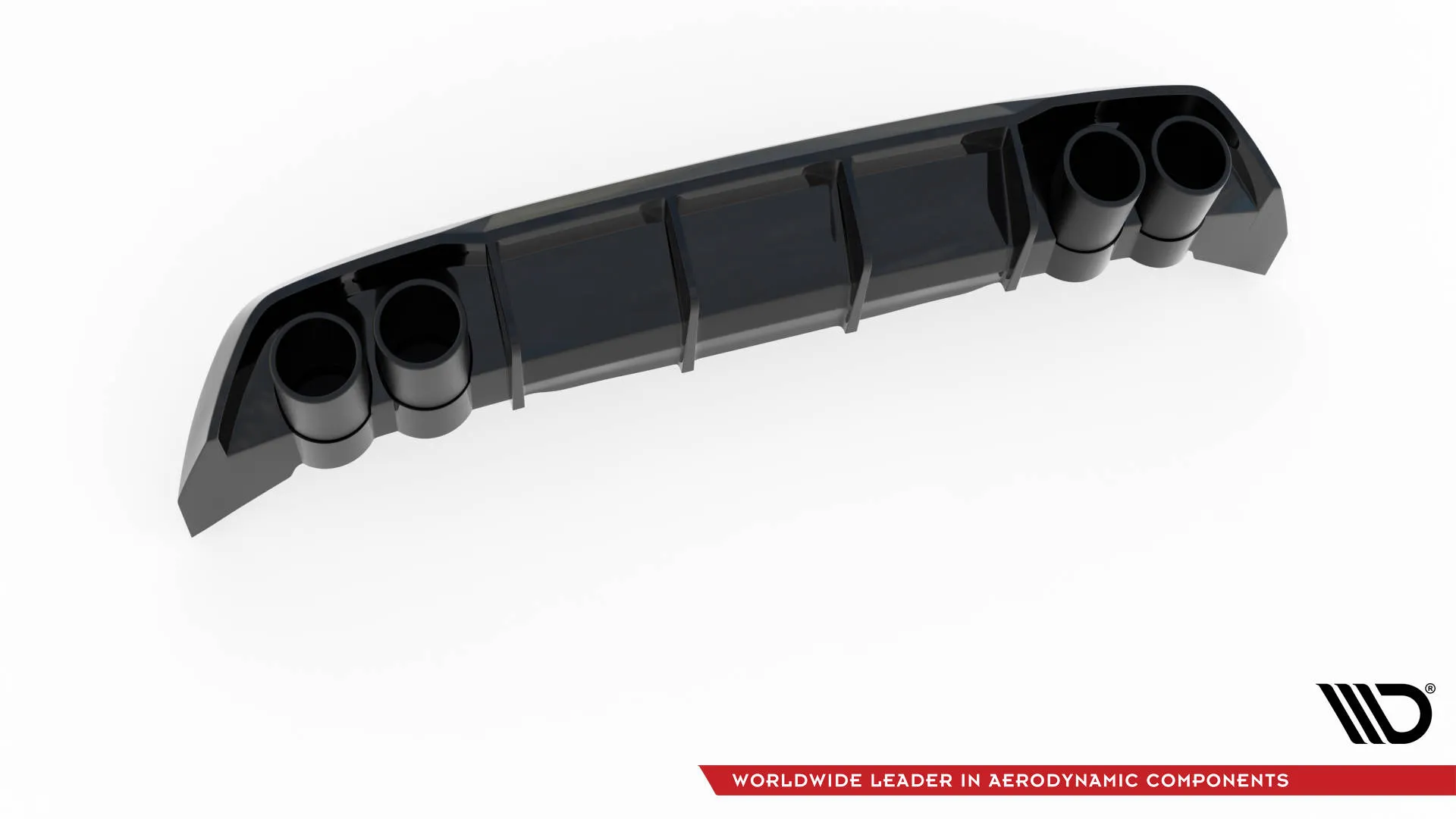 Diffuser med imiterte eksosrør med Milltek eksos Seat Leon IV FR 2020-> | Glossy Black Edition – bilde 7