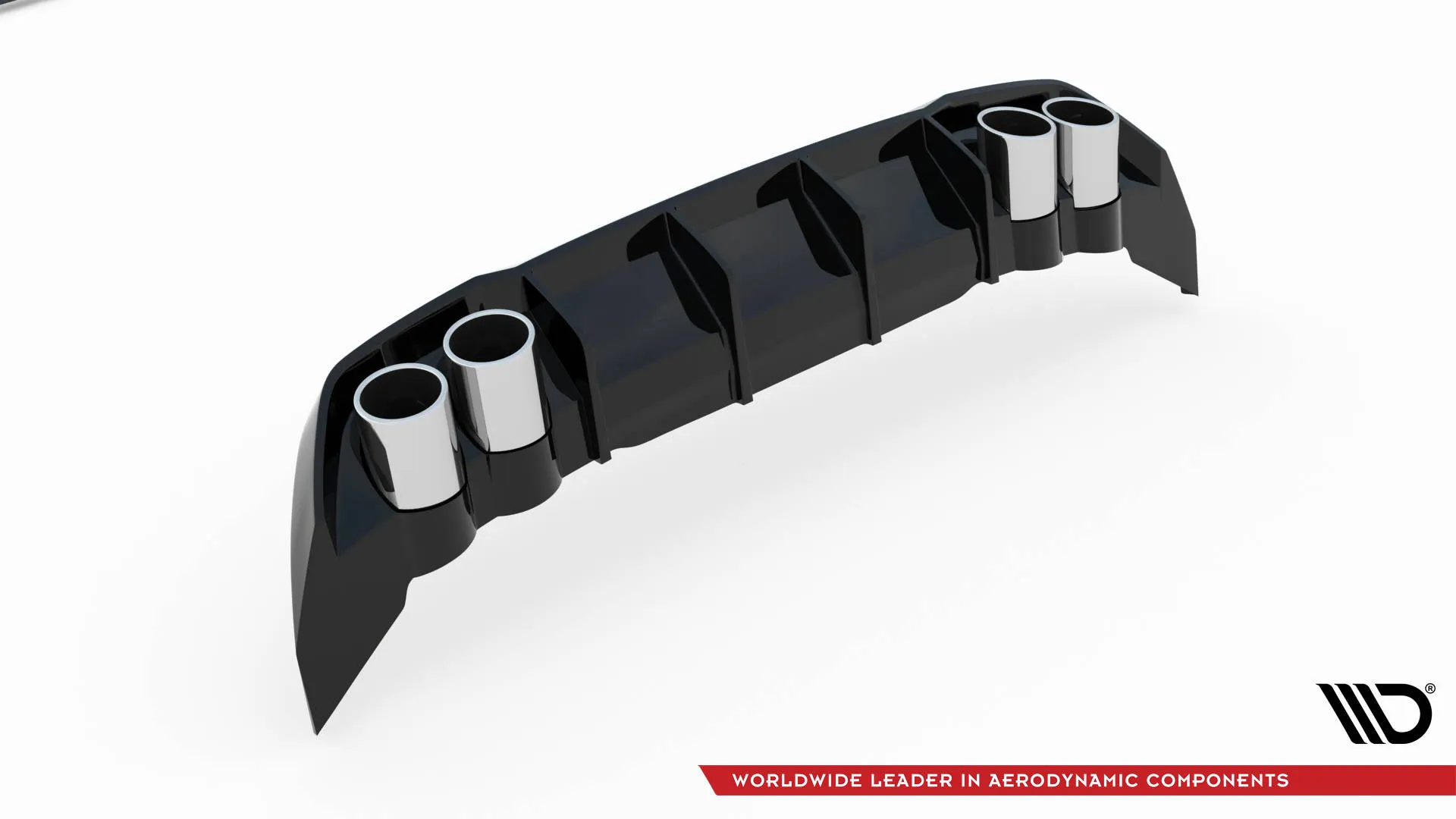Diffuser med imiterte eksosrør med Milltek eksos Seat Leon IV FR 2020-> | Glossy Black Edition – bilde 8