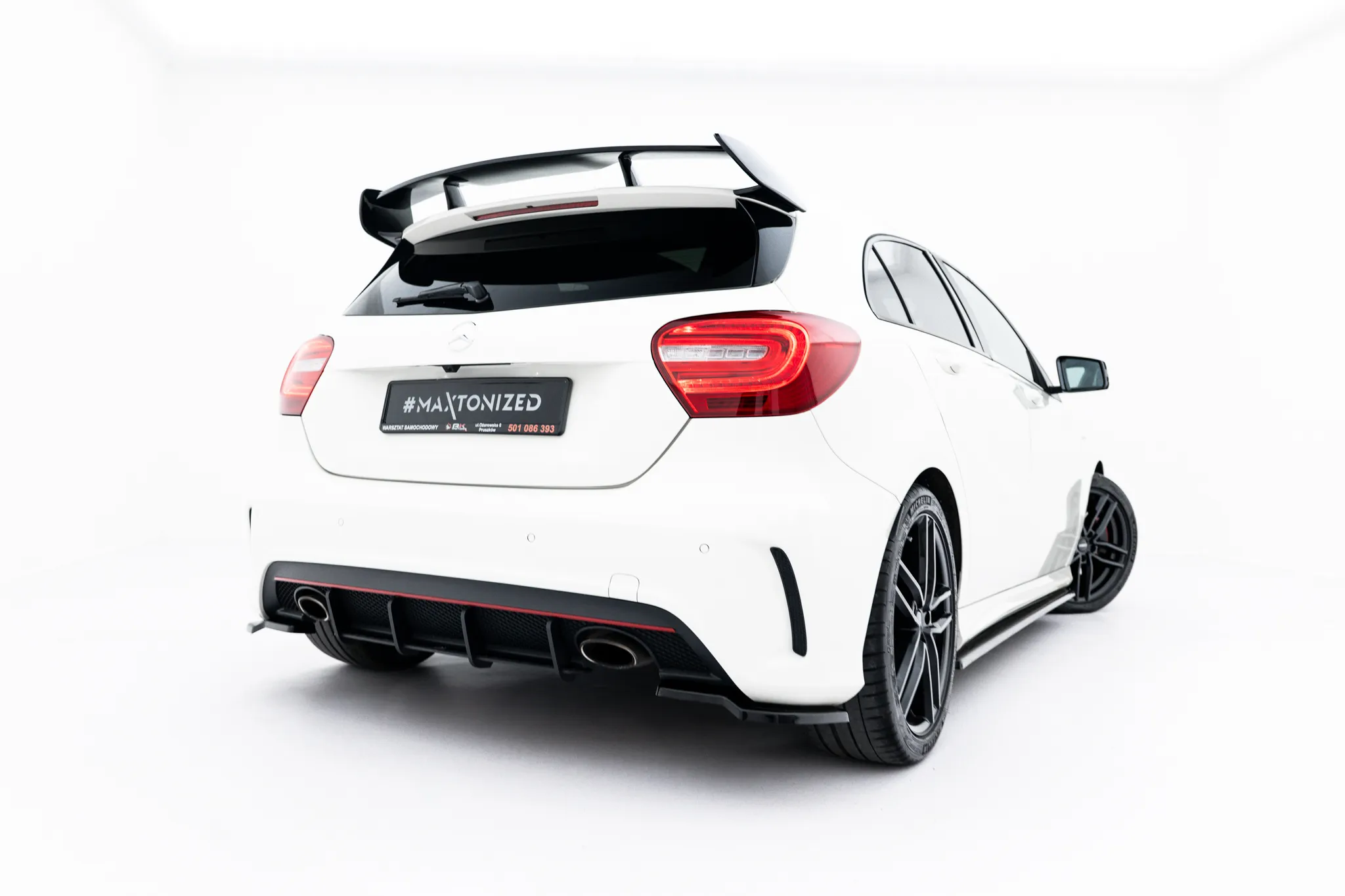 Diffuser Mercedes-Benz A-Klasse (W176) 2012 - 2015 | Street Pro Black Edition