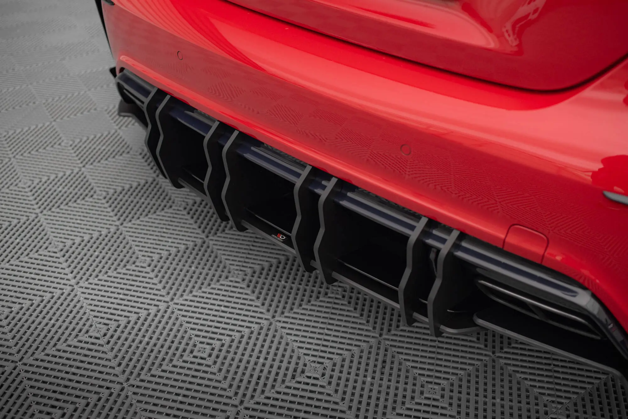 Diffuser Mercedes-Benz A45 AMG (W176) facelift 2015 - 2018 | Street Pro Black Edition – bilde 2