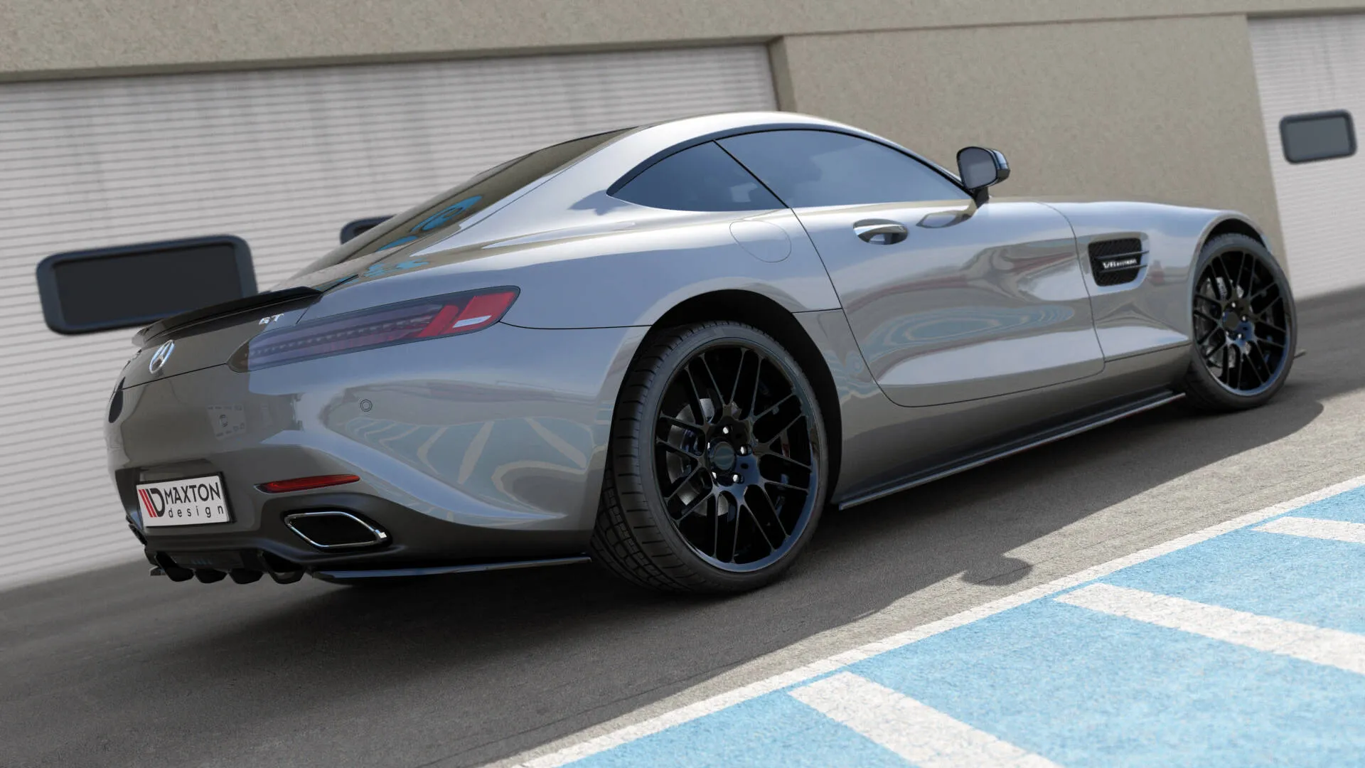 Diffuser Mercedes-Benz AMG GT (C190) 2014-2023 | Glossy Black Edition – bilde 2