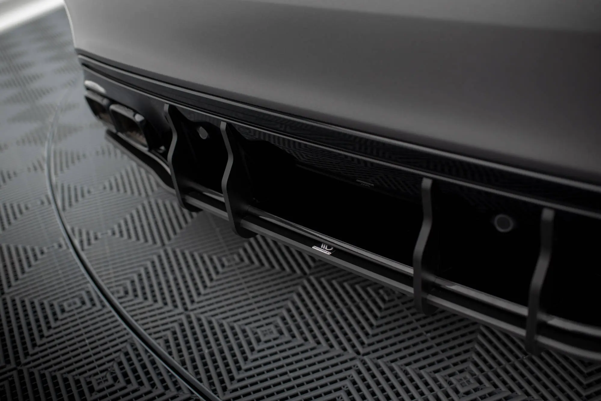 Diffuser Mercedes-Benz C63 AMG (W205 / S205) facelift 2018 - 2021 | Street Pro Black Edition