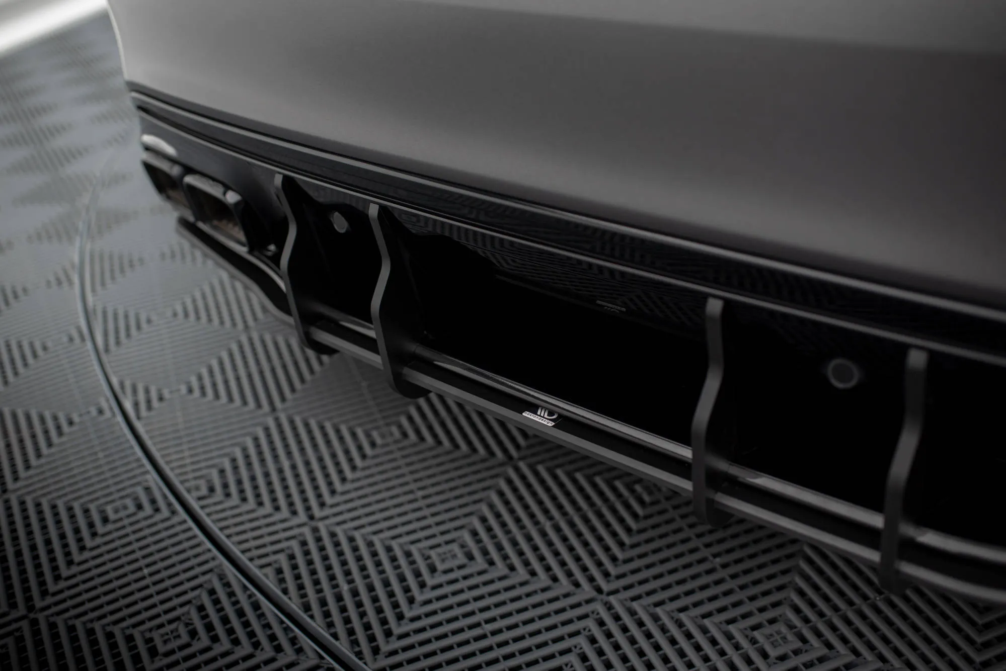 Diffuser Mercedes-Benz C63 AMG (W205 / S205) facelift 2018 - 2021 | Street Pro Black Edition – bilde 2