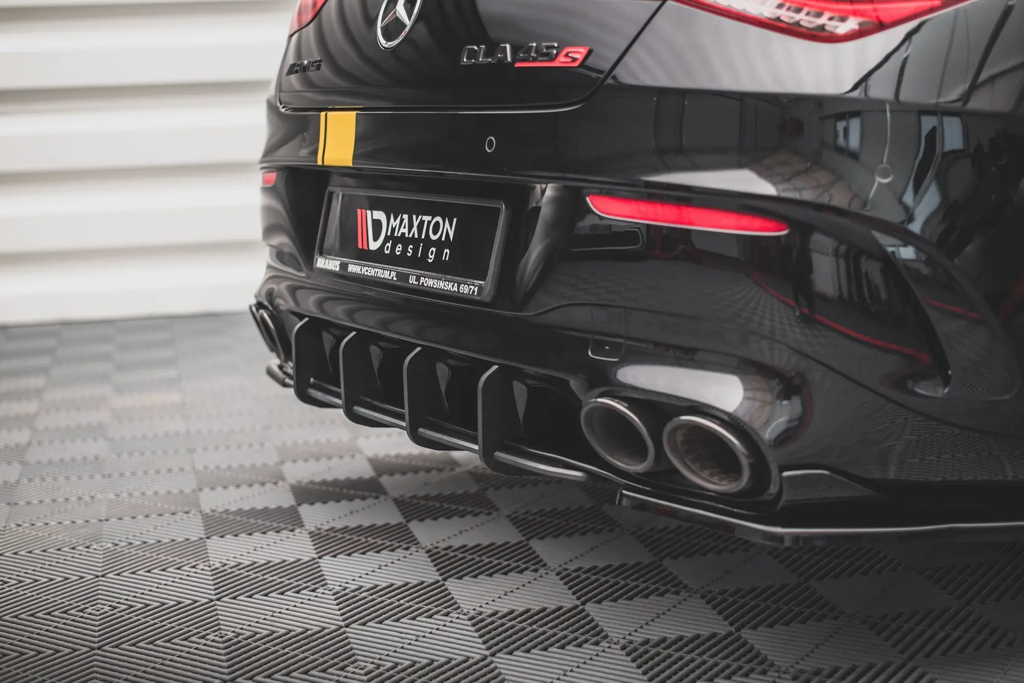 Diffuser Mercedes-Benz CLA 35 / 45 Aero AMG (C118/X118) 2019 - > | Street Pro Black Edition