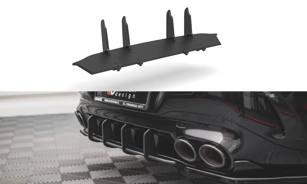 Diffuser Mercedes-Benz CLA 35 / 45 Aero AMG (C118/X118) 2019 - > | Street Pro Black Edition – bilde 2