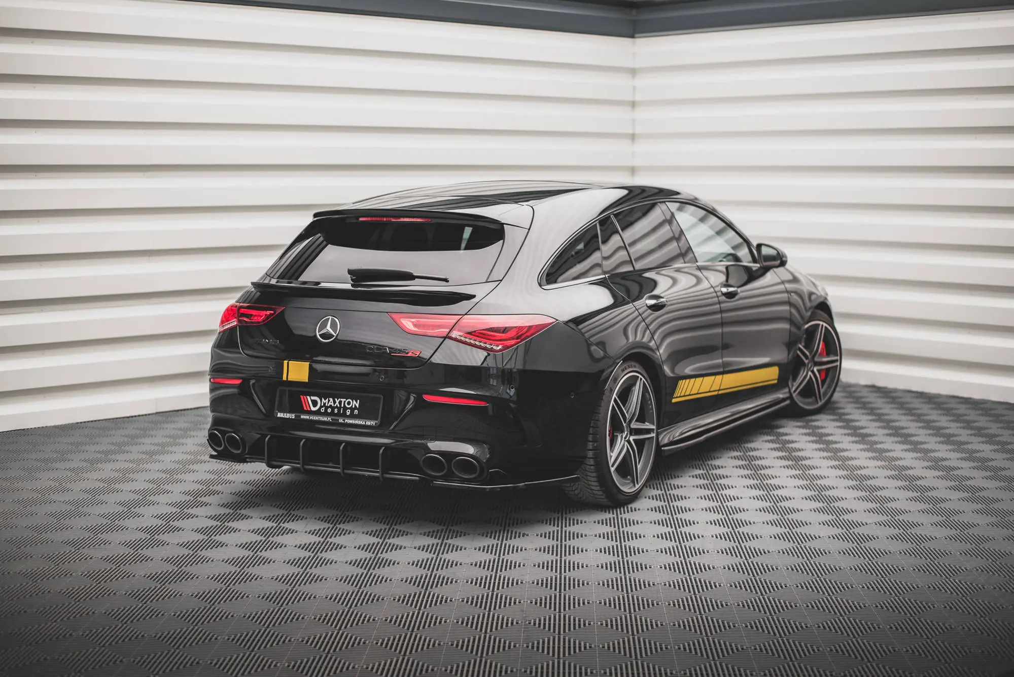 Diffuser Mercedes-Benz CLA 35 / 45 Aero AMG (C118/X118) 2019 - > | Street Pro Black Edition – bilde 3