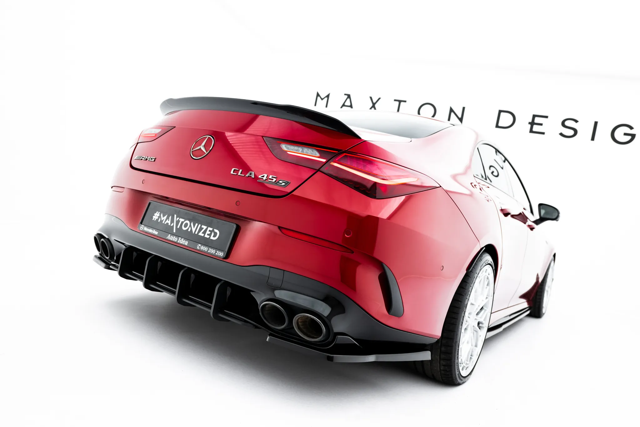 Diffuser Mercedes-Benz Cla 35 / 45 Aero AMG (C118/X118) 2019 - > | Street Pro Black Edition