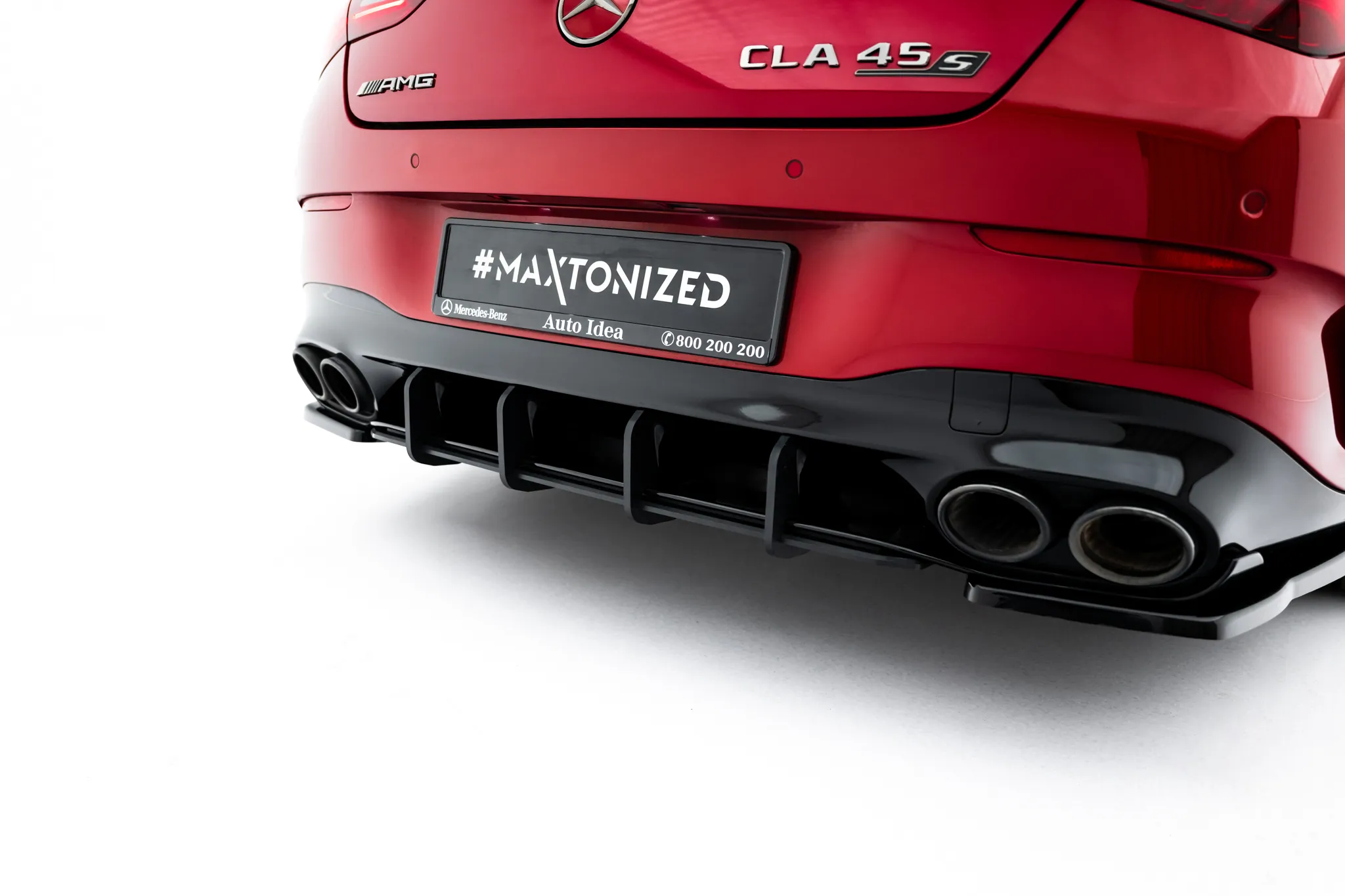 Diffuser Mercedes-Benz Cla 35 / 45 Aero AMG (C118/X118) 2019 - > | Street Pro Black Edition – bilde 4