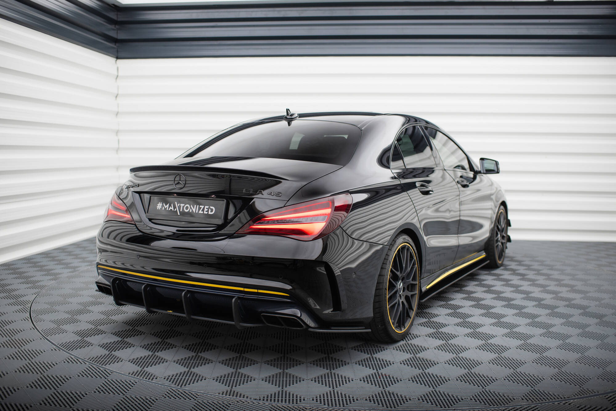 Diffuser Mercedes-Benz CLA 45 AMG (C117) facelift 2017 - 2019 | Street Pro Black Edition – bilde 3