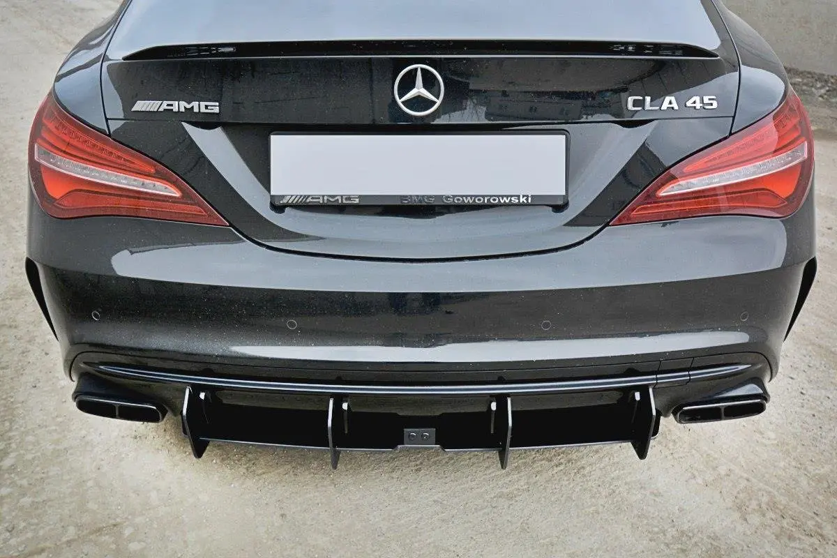 Diffuser Mercedes-Benz CLA A45 AMG (C117) facelift 2017 - 2019 | V.2 Glossy Black Edition