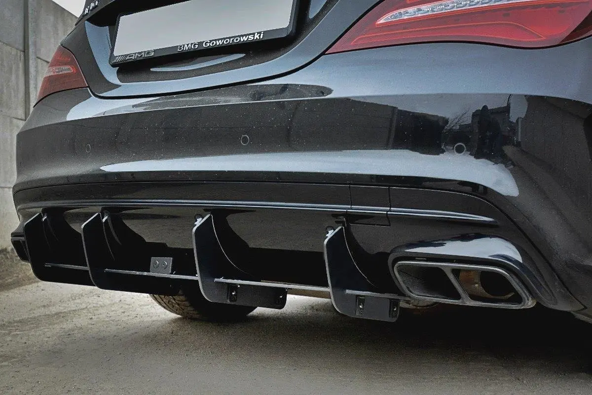 Diffuser Mercedes-Benz CLA A45 AMG (C117) facelift 2017 - 2019 | V.2 Glossy Black Edition – bilde 2