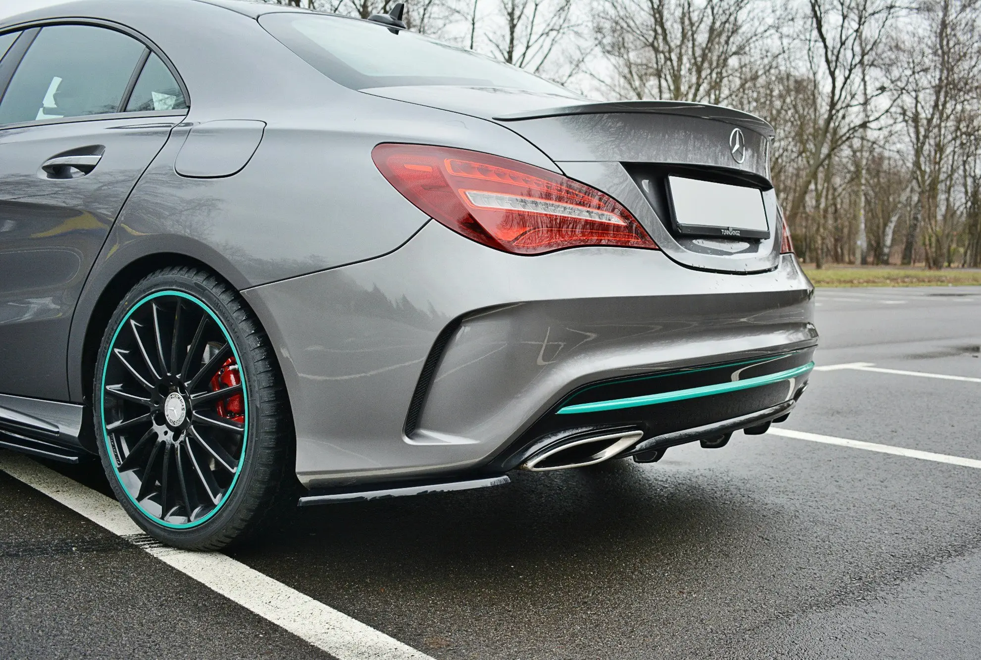 Diffuser Mercedes-Benz CLA (C117) AMG-Line facelift 2017 - 2019 | Glossy Black Edition – bilde 4