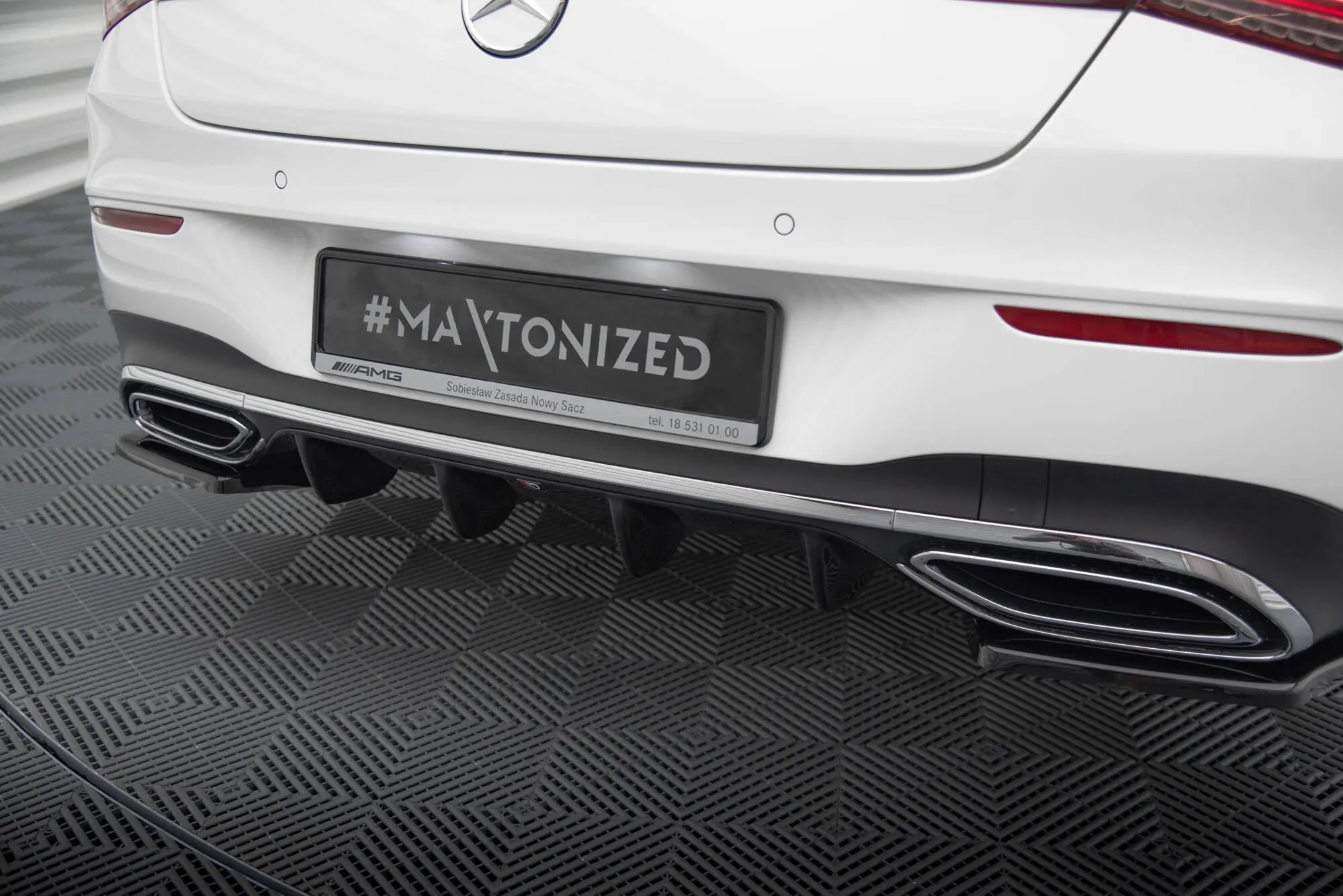 Diffuser Mercedes-Benz CLA Shooting Brake (X118) AMG-Line 2019 - > | Glossy Black Edition