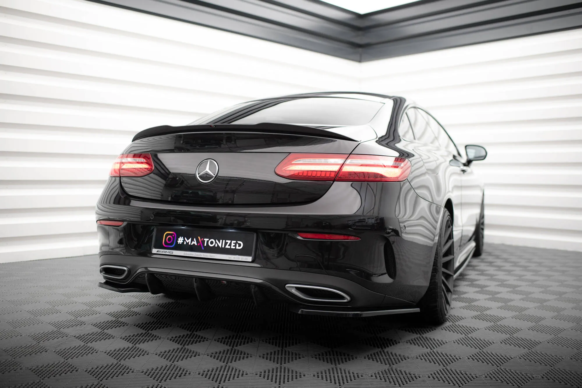 Diffuser Mercedes-benz E Coupe (C238) AMG-Line 2017- 2020 | Glossy Black Edition