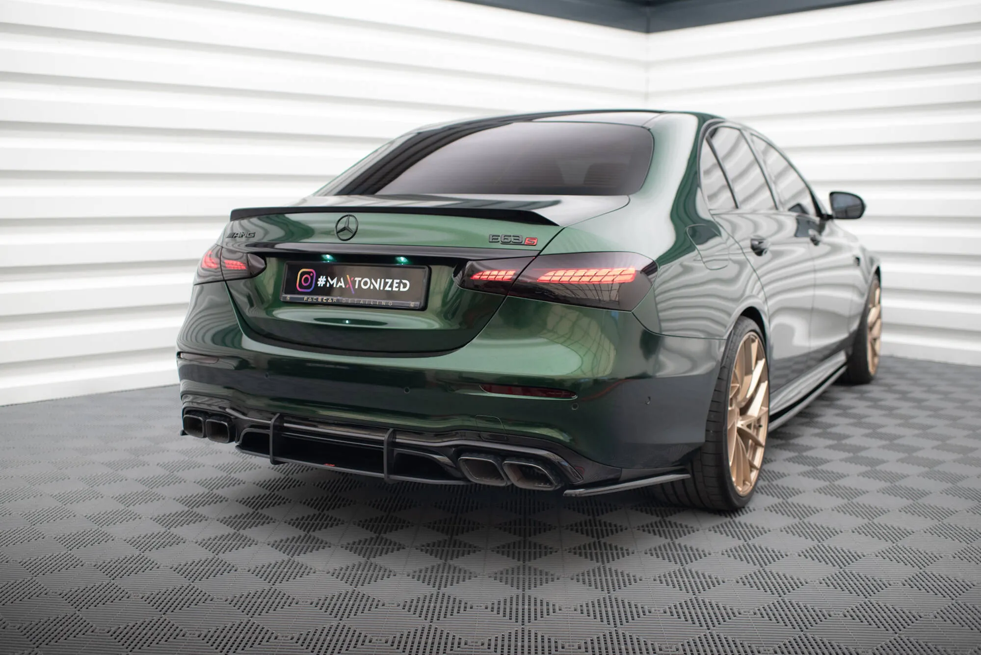 Diffuser Mercedes-Benz E63 AMG (W213) facelift 2020 - 2023 | Street Pro Black Edition – bilde 5