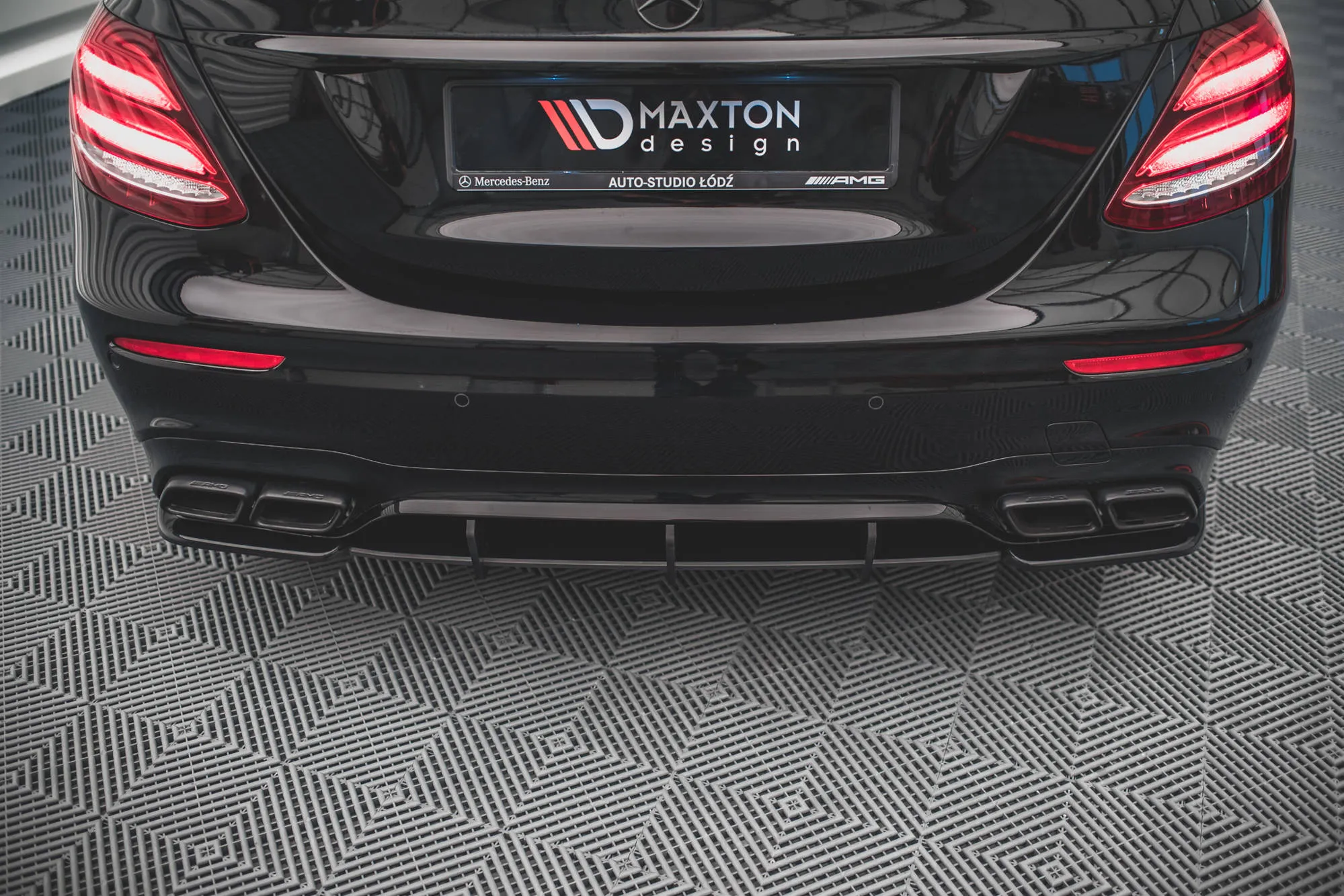 Diffuser Mercedes-Benz E63 W213 2017-2021 | Street Pro Black Edition – bilde 2