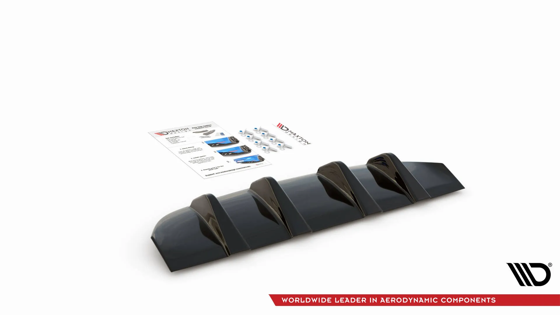 Diffuser Mercedes-Benz Glc Coupe (C253) AMG-Line 2016 - 2023 | Glossy Black Edition