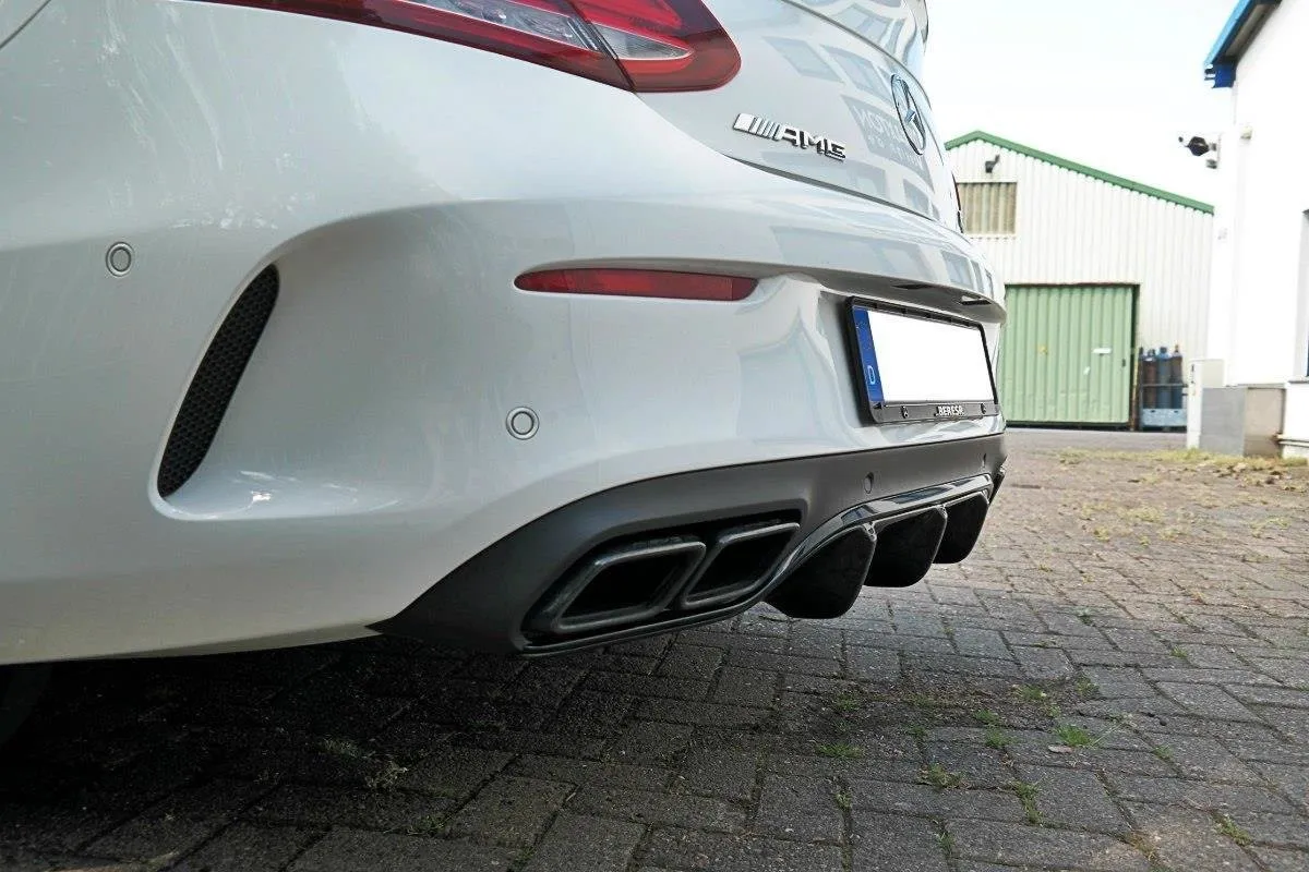 Diffuser Mercedes C-class C205 63AMG 2016-2018 | Glossy Black Edition – bilde 3