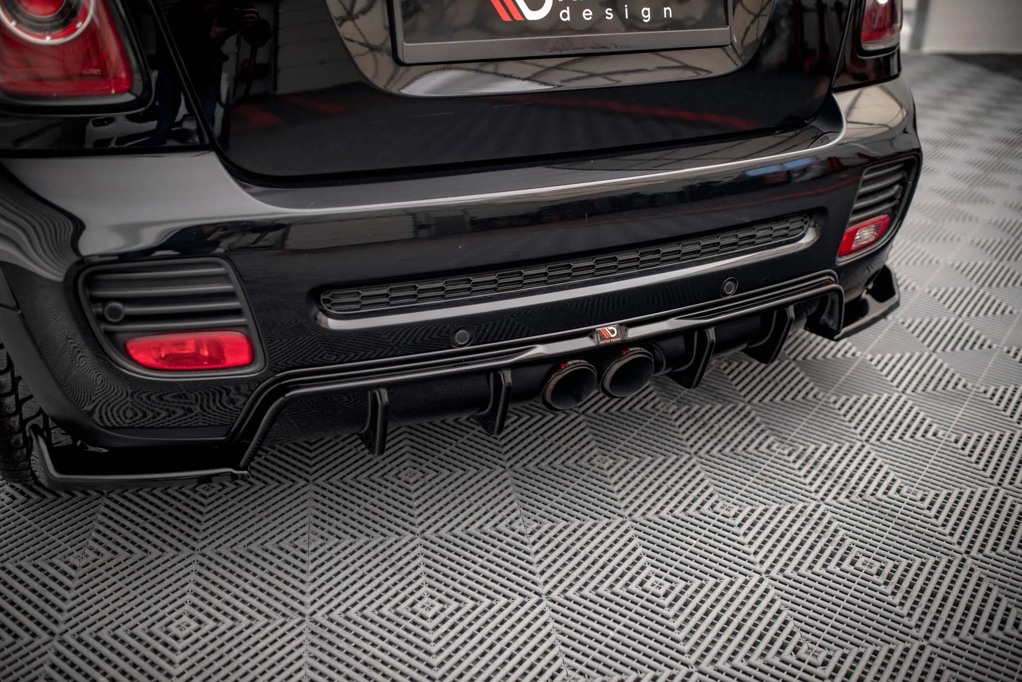 Diffuser Mini Cooper II R56 (John Cooper Works) 2006-2010 | Glossy Black Edition – bilde 5