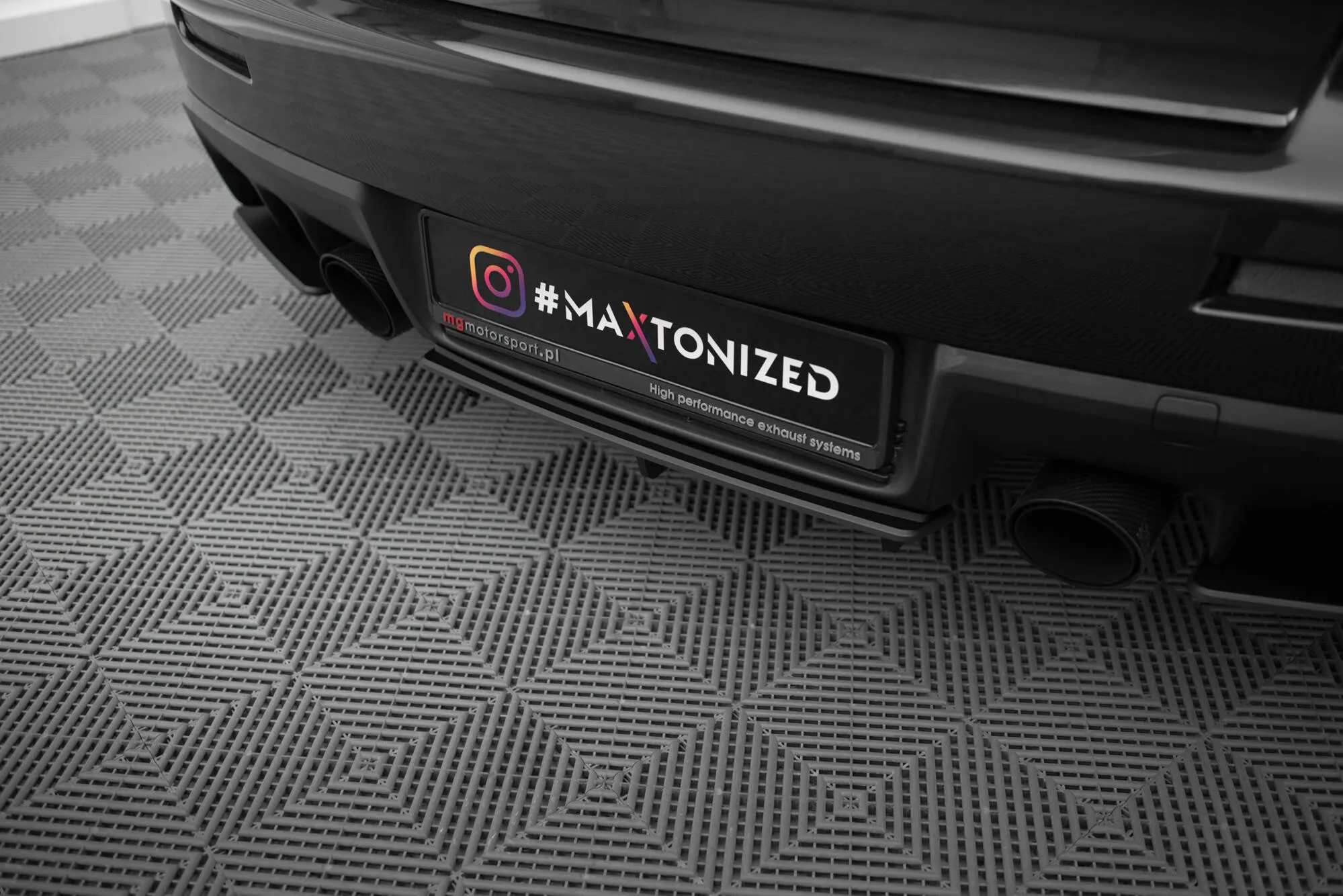Diffuser Mitsubishi Lancer EVO X 2007 - 2015 | Street Pro Black Edition – bilde 3