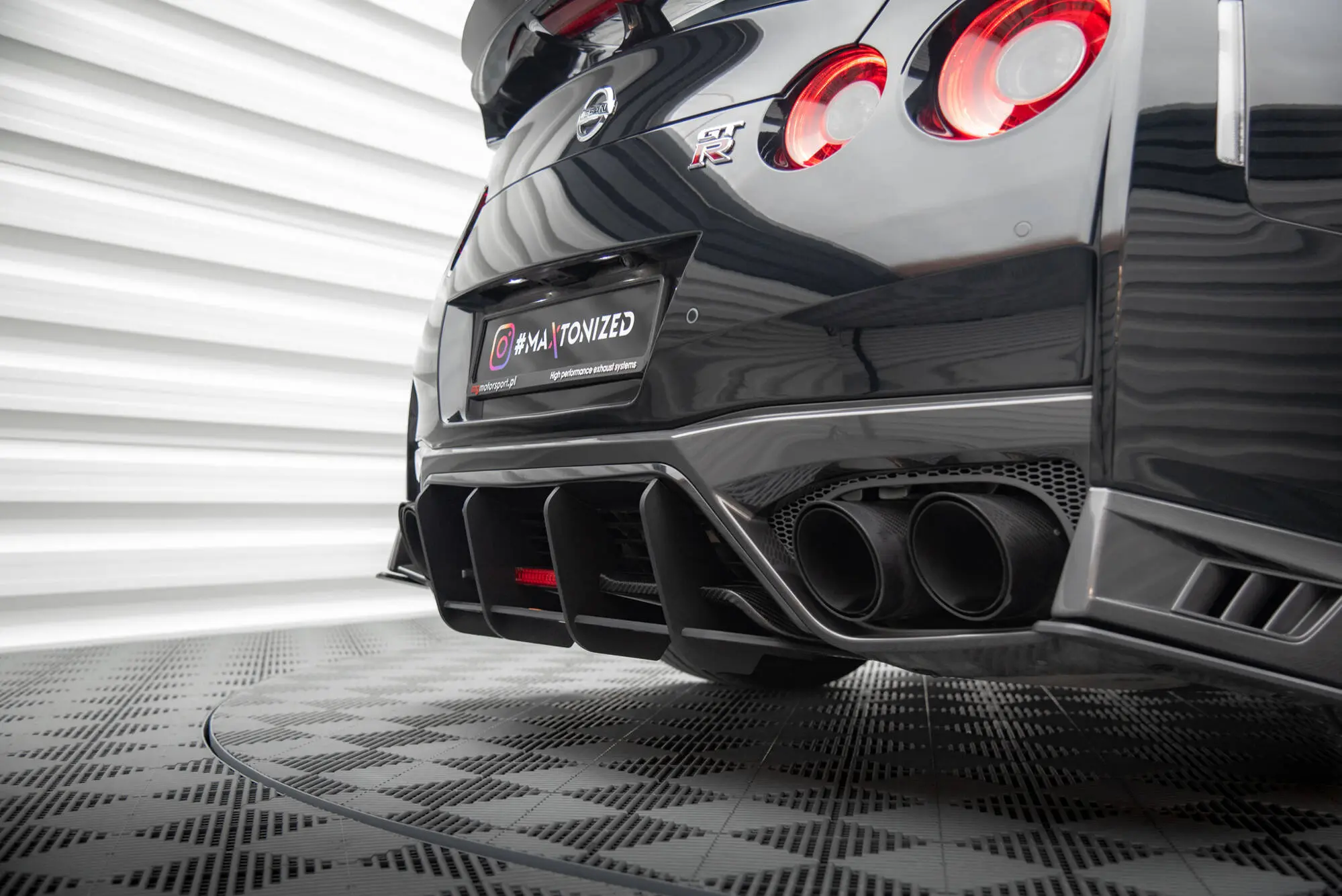 Diffuser Nissan GTR R35 facelift 2016 - 2022 | Street Pro Black Edition