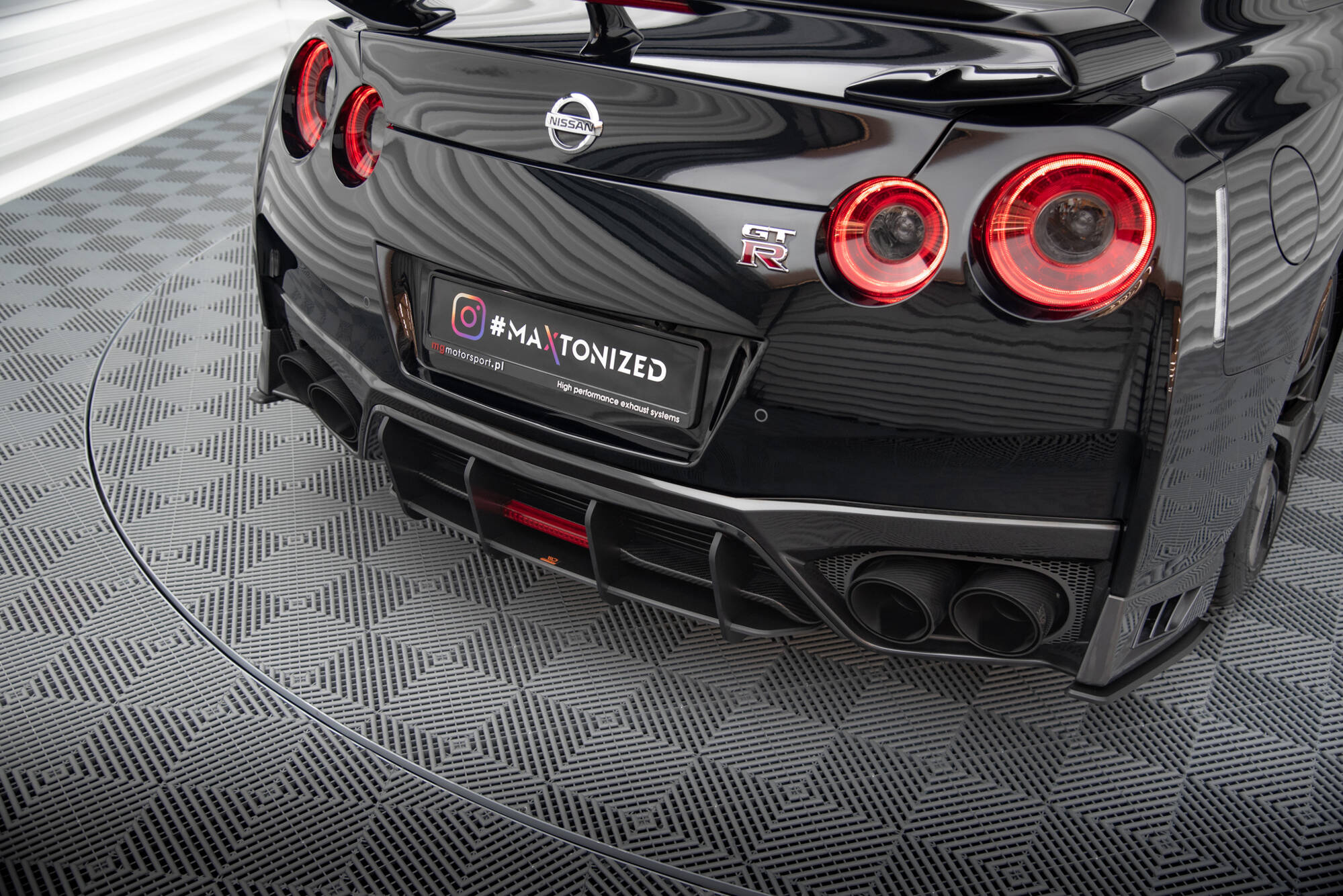 Diffuser Nissan GTR R35 facelift 2016 - 2022 | Street Pro Black Edition – bilde 3