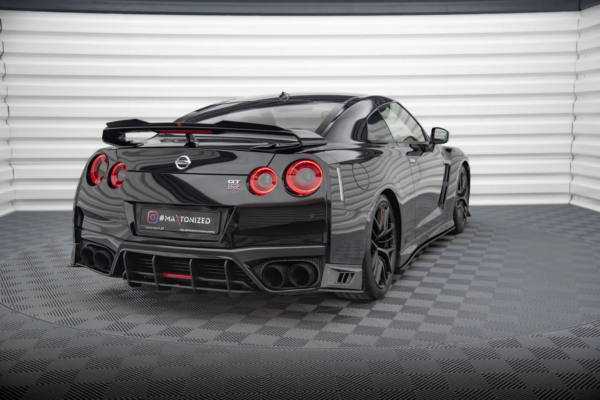 Diffuser Nissan GTR R35 facelift 2016 - 2022 | Street Pro Black Edition – bilde 4