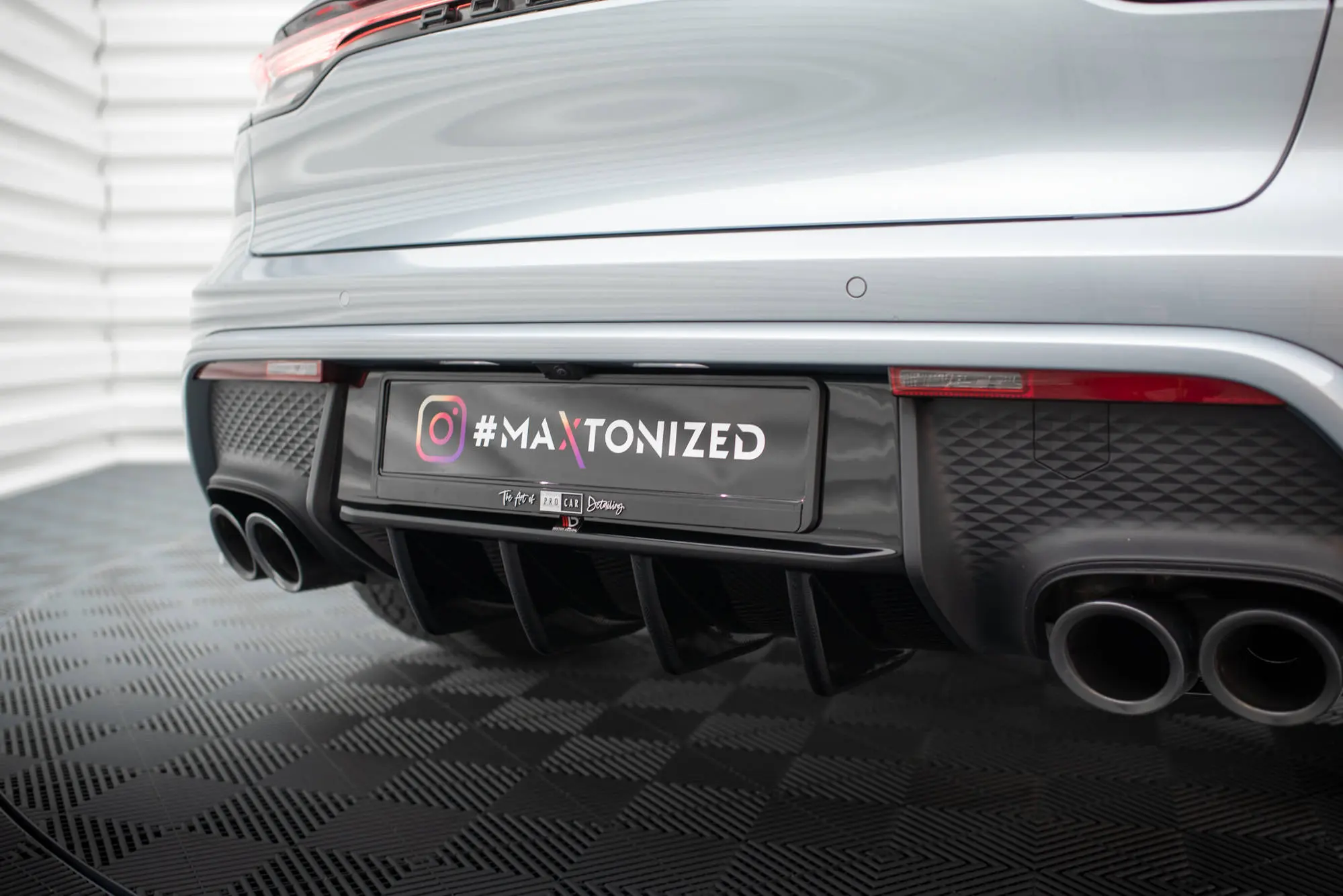 Diffuser Porsche Macan I (95B) II Facelift 2021 - 2024 | Glossy Black Edition