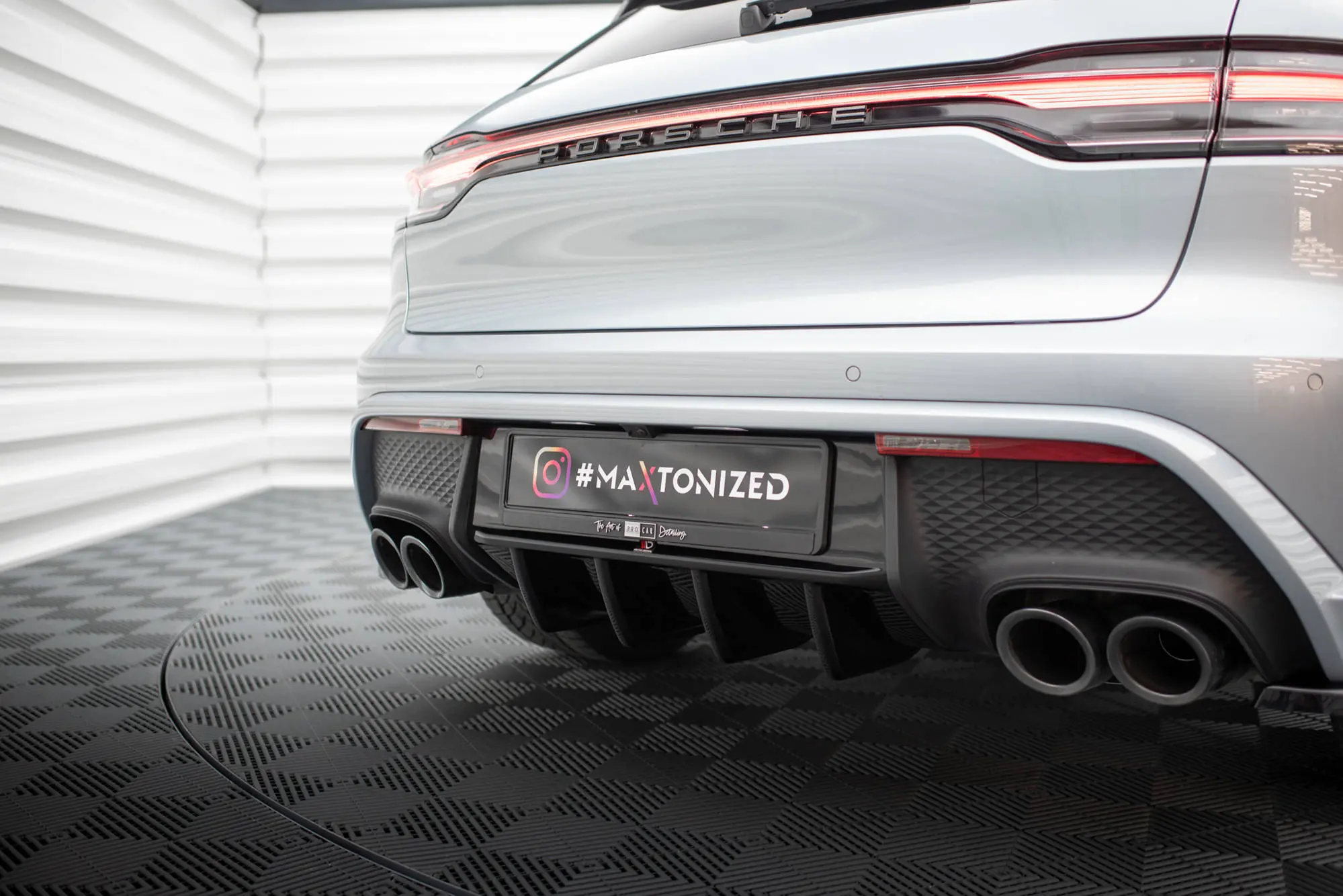 Diffuser Porsche Macan I (95B) II Facelift 2021 - 2024 | Glossy Black Edition – bilde 6
