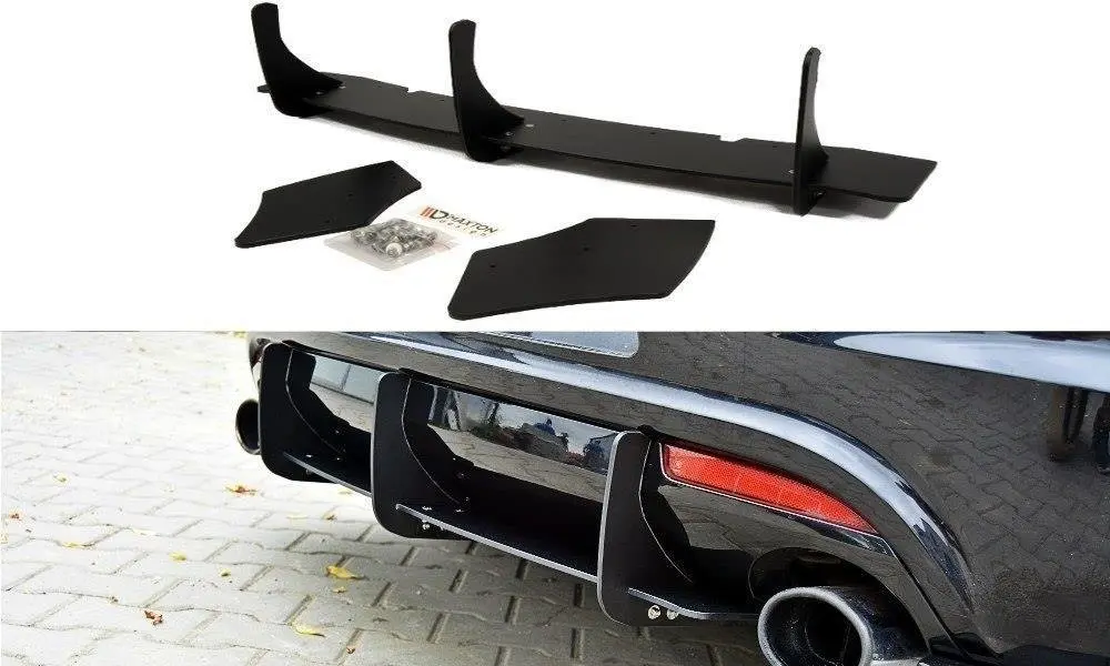 Diffuser + Sidesplitters bak VW Scirocco R mk3 2009 - 2013 – bilde 3