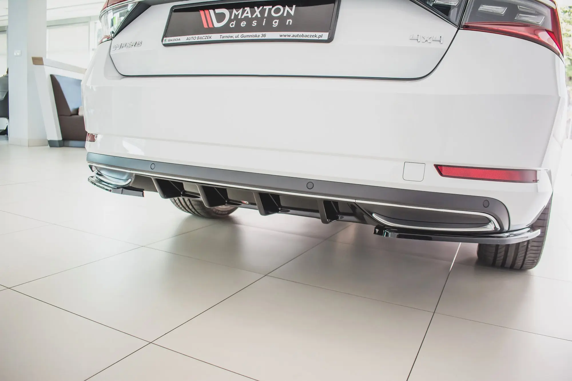 Diffuser Skoda Superb III Sportline Facelift 2019 - 2024 | Glossy Black Edition – bilde 4