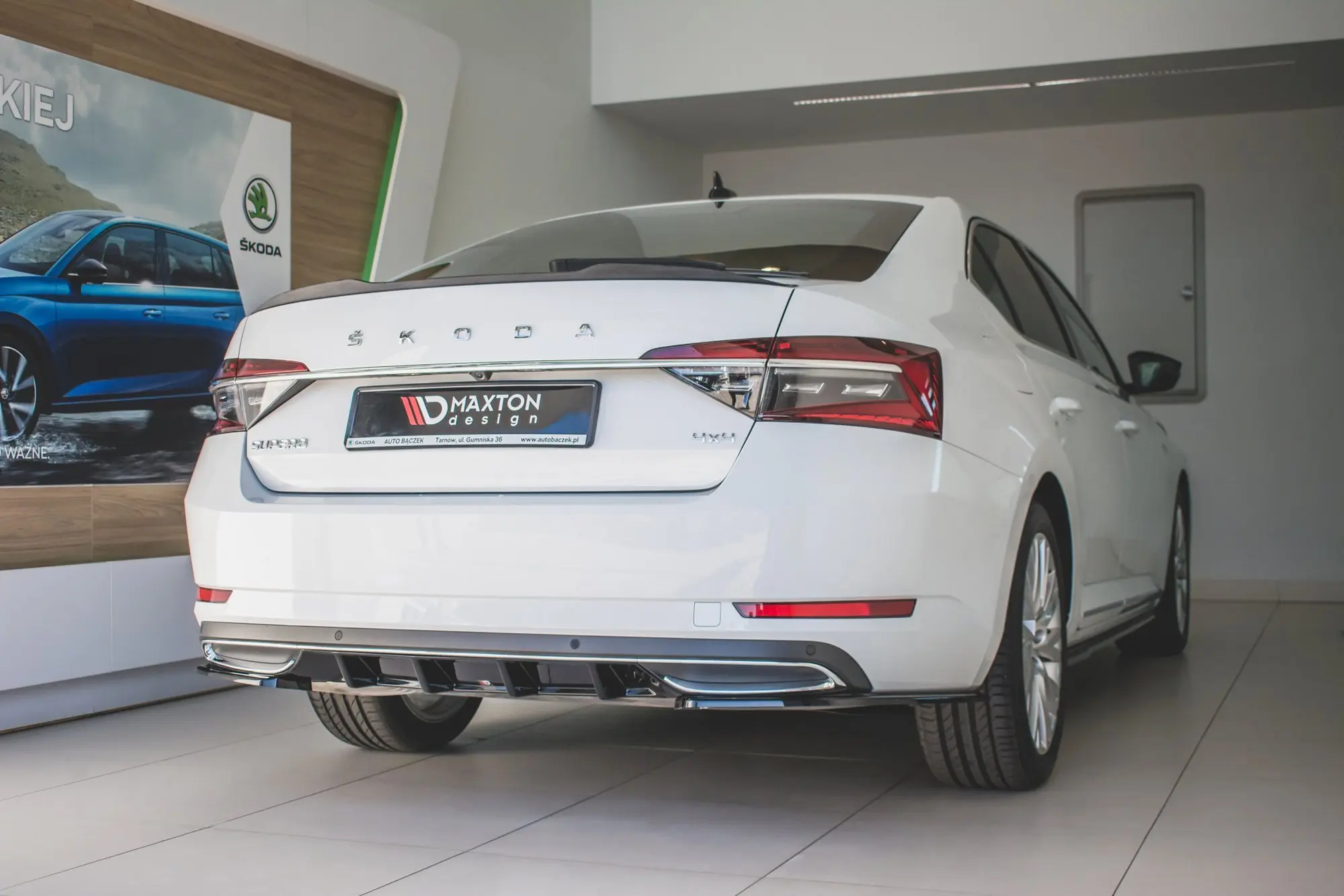 Diffuser Skoda Superb III Sportline Facelift 2019 - 2024 | Glossy Black Edition – bilde 5