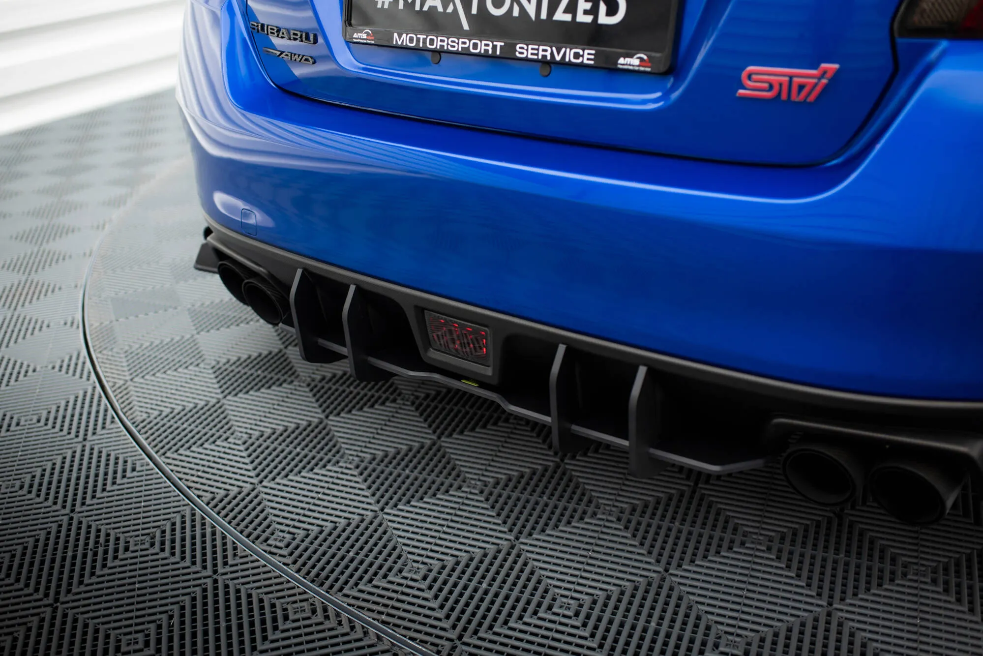 Diffuser Subaru WRX STI I Facelift 2017 - 2021 | Street Pro Black Edition – bilde 3