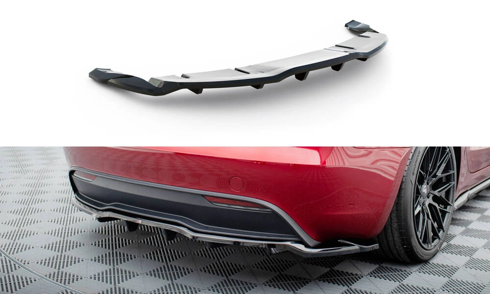 Diffuser Tesla Model 3 Highland 2023 -> │ V.2 Glossy Black Edition