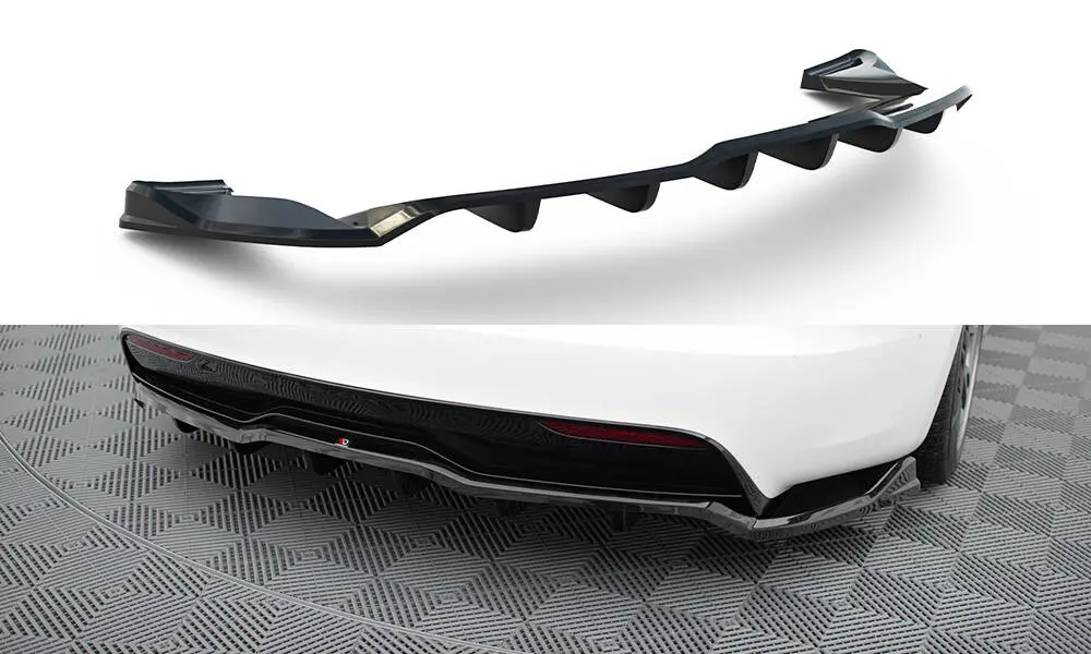 Diffuser Tesla Model S Plaid 2021 -> | V.1 Glossy Black Edition