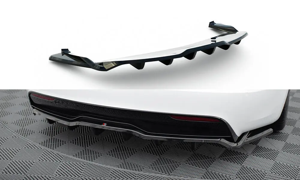 Diffuser Tesla Model S Plaid 2021 -> | V.2 Glossy Black Edition