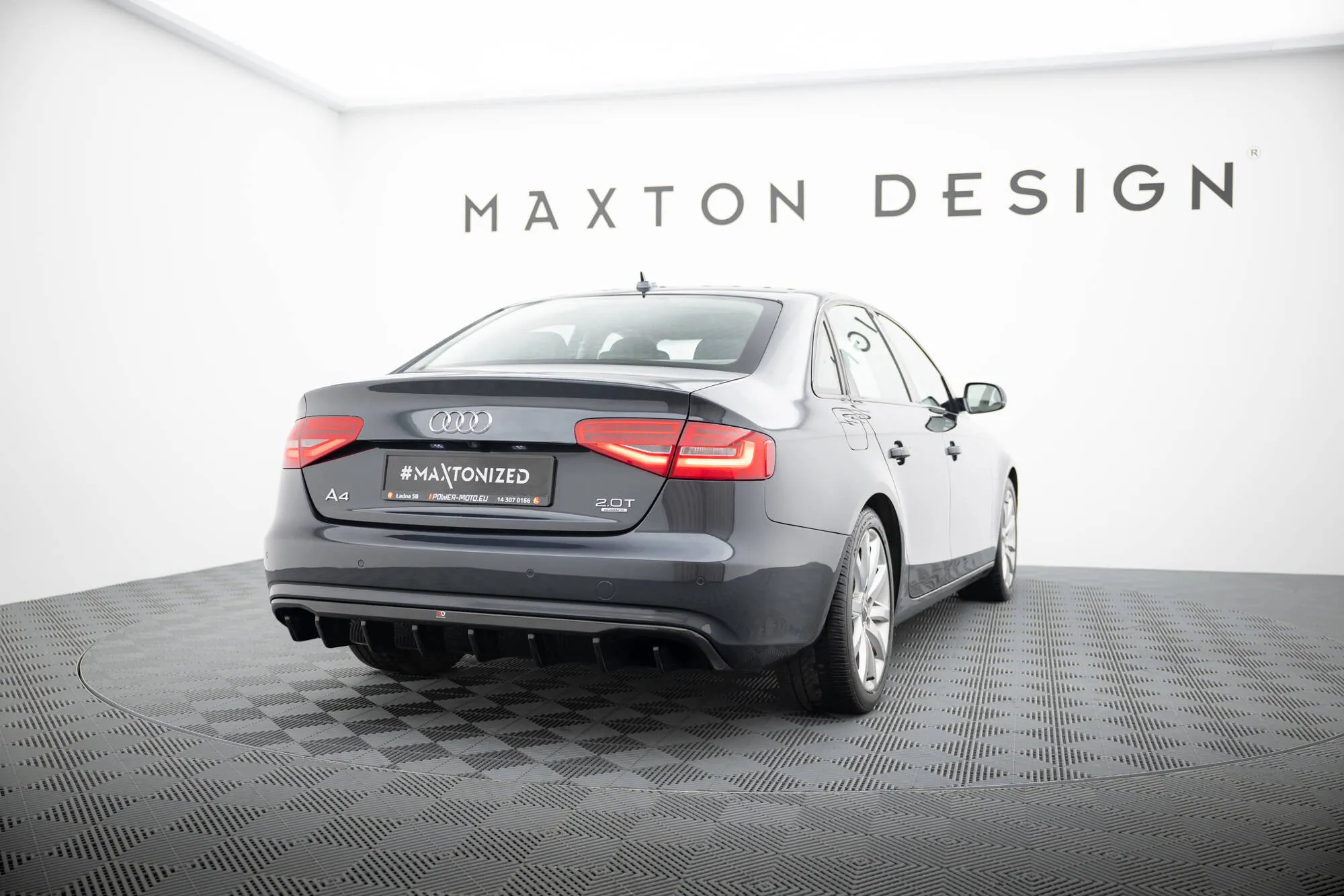 Diffuser uten eksosuttak Audi A4 B8 Facelift 2011 - 2015 | Glossy Black Edition – bilde 2
