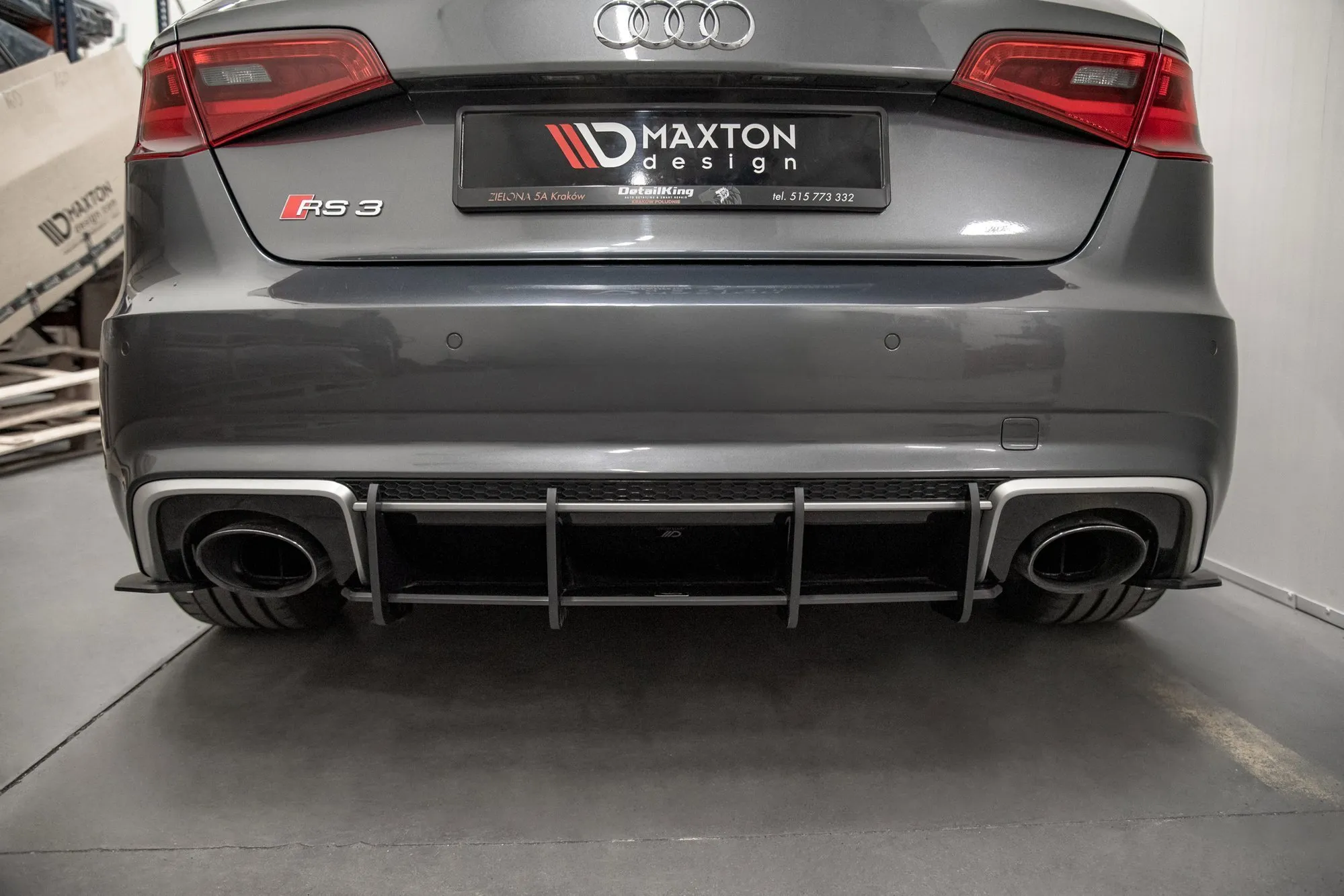 Diffuser V.1 Audi RS3 8V Sportback 2013-2020 | Street Pro Black Edition – bilde 4