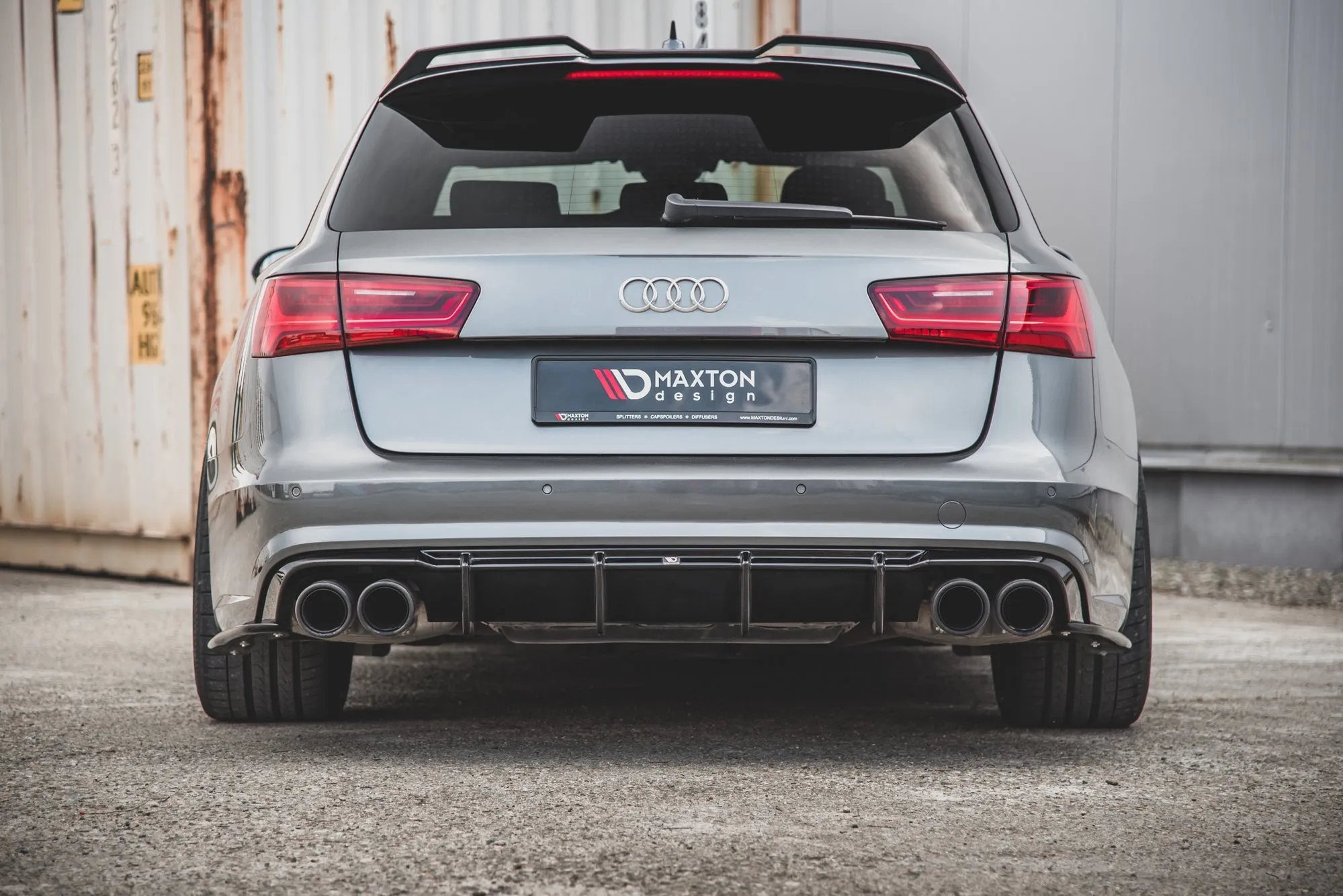 Diffuser V.1 Audi S6 C7 2015-2017 (Facelift) | Glossy Black Edition