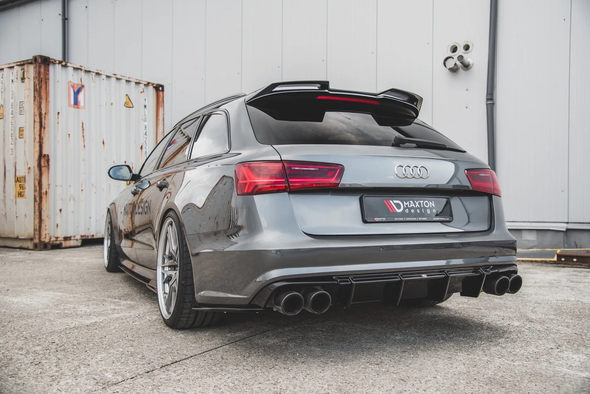Diffuser V.1 Audi S6 C7 2015-2017 (Facelift) | Glossy Black Edition – bilde 2