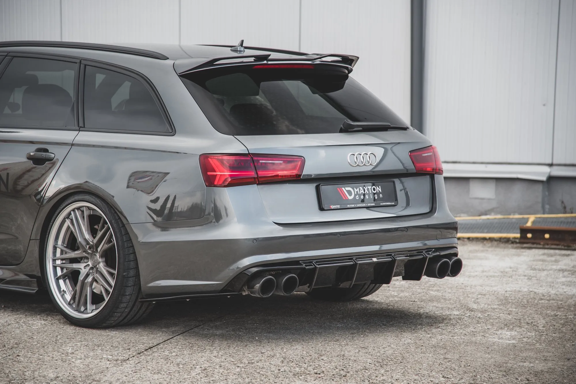 Diffuser V.1 Audi S6 C7 2015-2017 (Facelift) | Glossy Black Edition – bilde 3