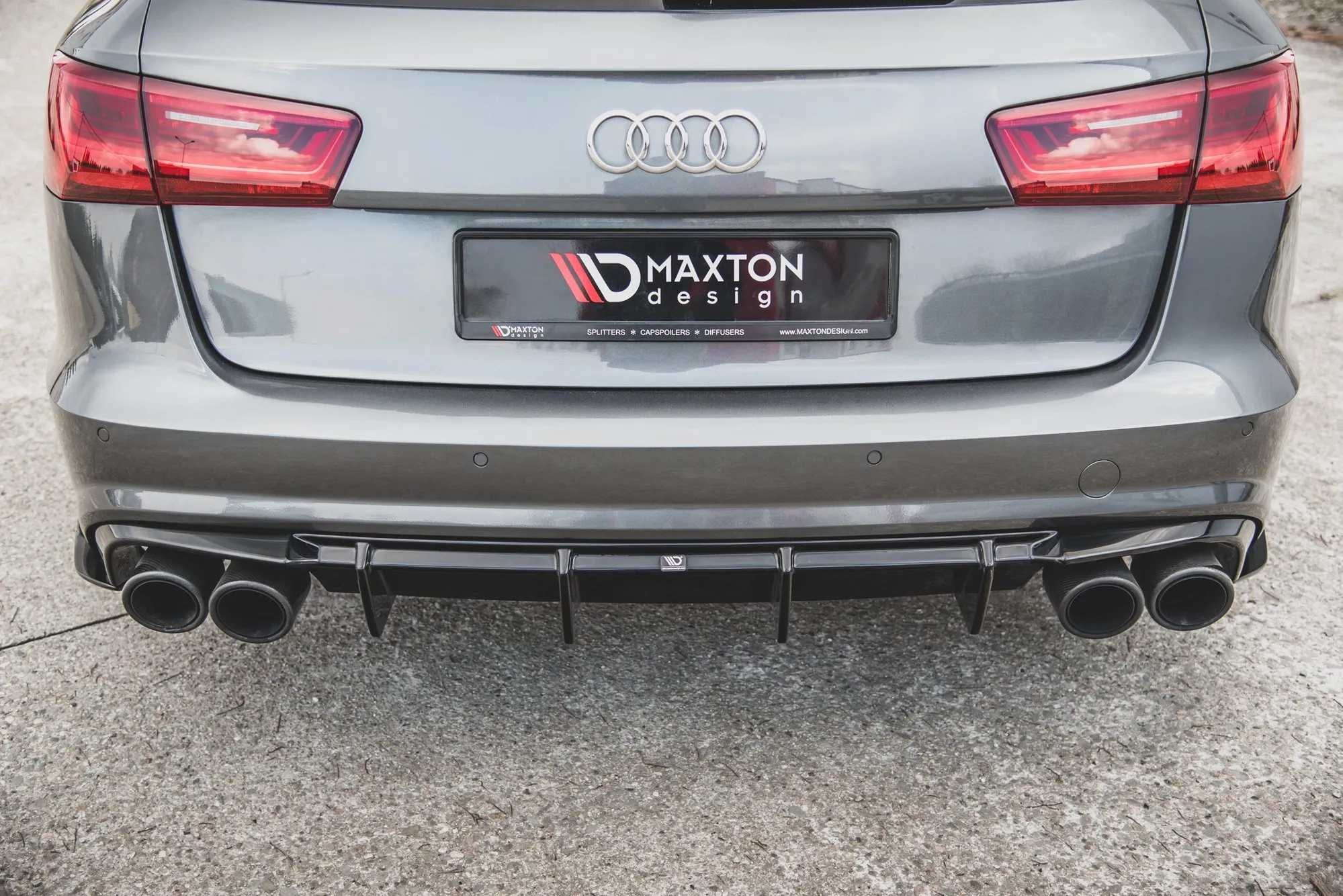 Diffuser V.1 Audi S6 C7 2015-2017 (Facelift) | Glossy Black Edition – bilde 4