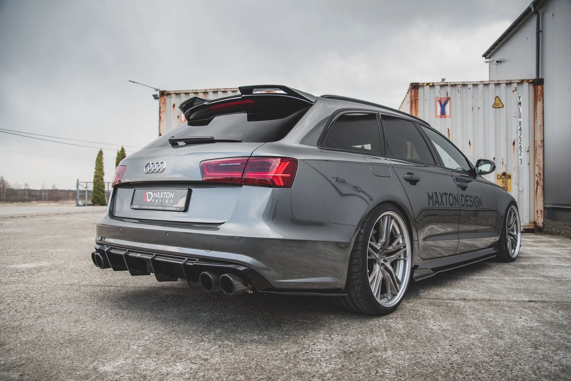 Diffuser V.1 Audi S6 C7 2015-2017 (Facelift) | Glossy Black Edition – bilde 5