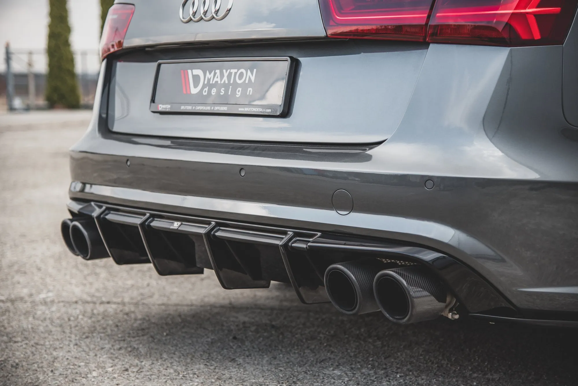 Diffuser V.1 Audi S6 C7 2015-2017 (Facelift) | Glossy Black Edition – bilde 6