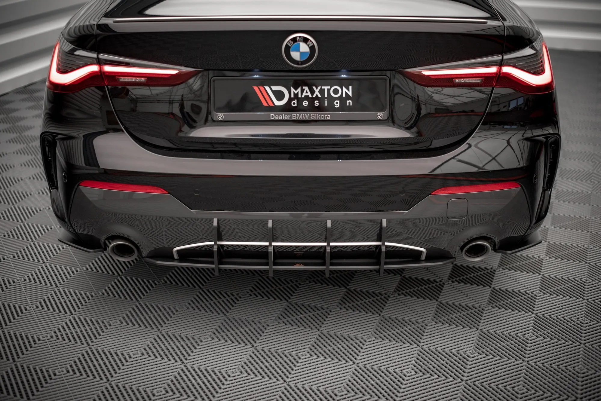 Diffuser V.1 BMW 4 (M-Pack/M440i) (G22/G23) 2020 -> | Street Pro Black Edition