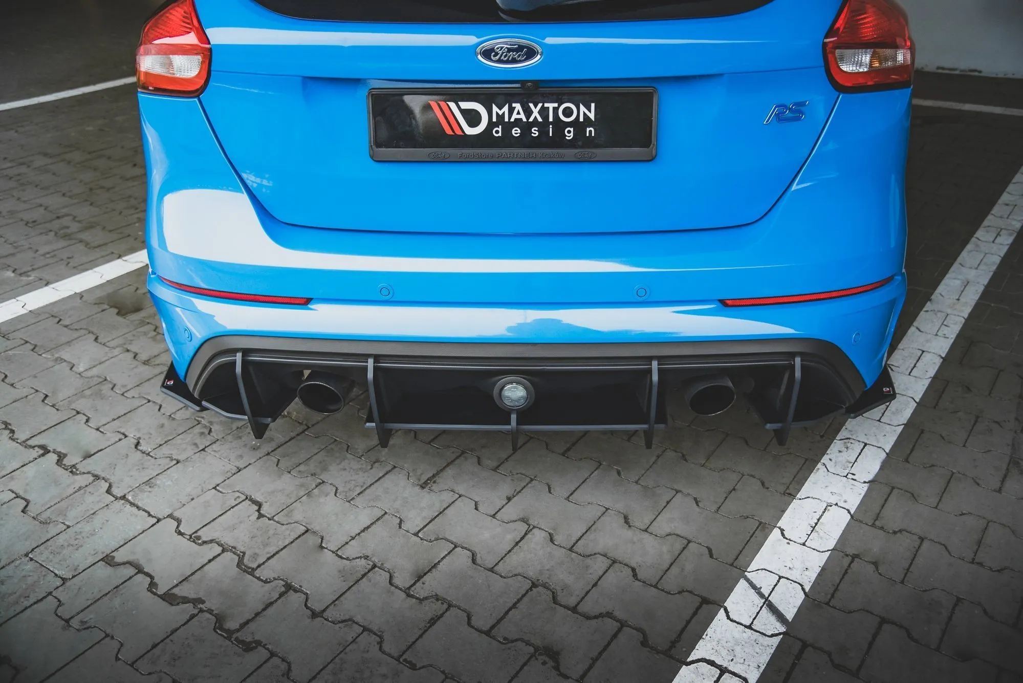 Diffuser V.1 Ford Focus III RS 2015 - 2018 | Street Pro Black Edition
