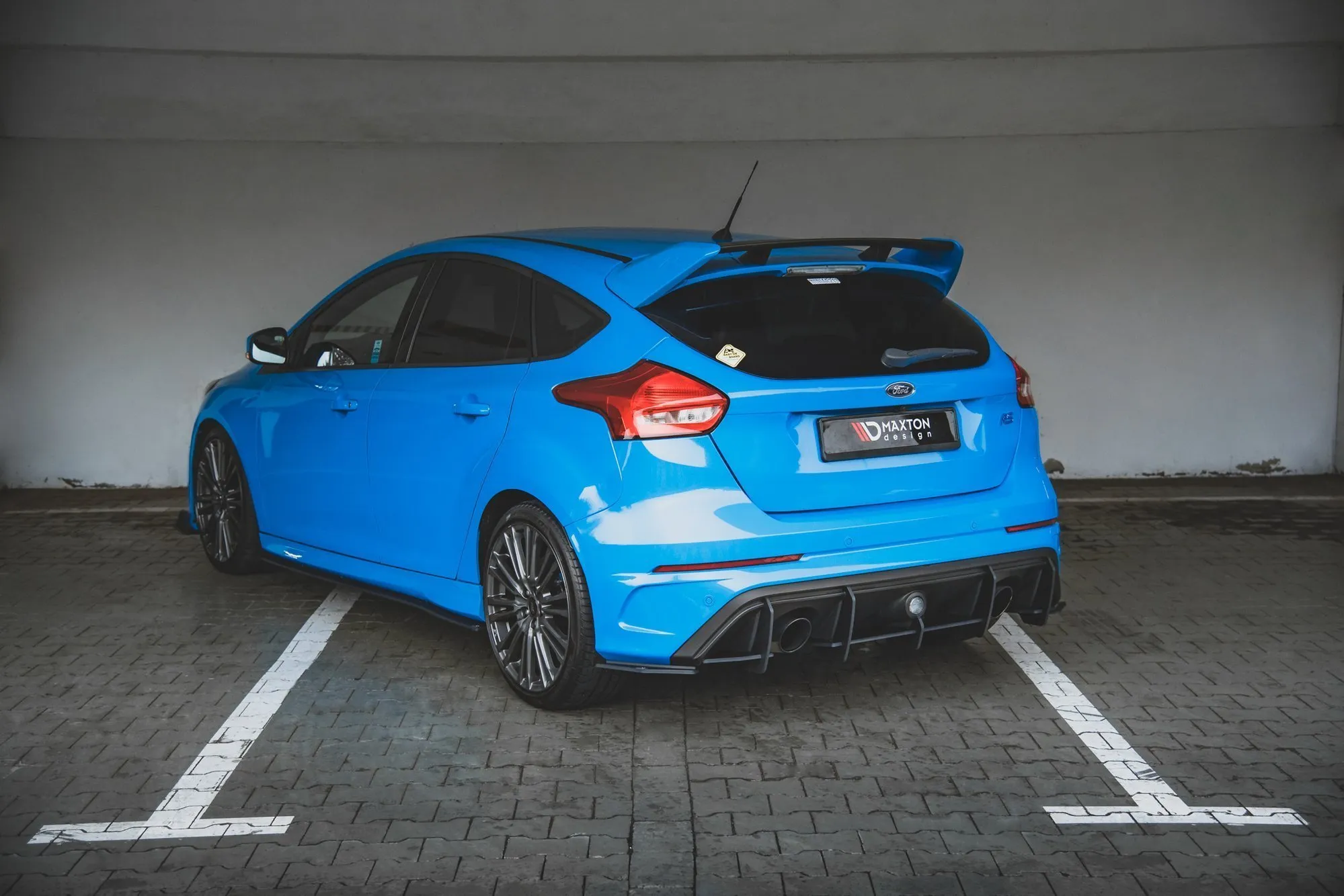Diffuser V.1 Ford Focus III RS 2015 - 2018 | Street Pro Black Edition – bilde 4