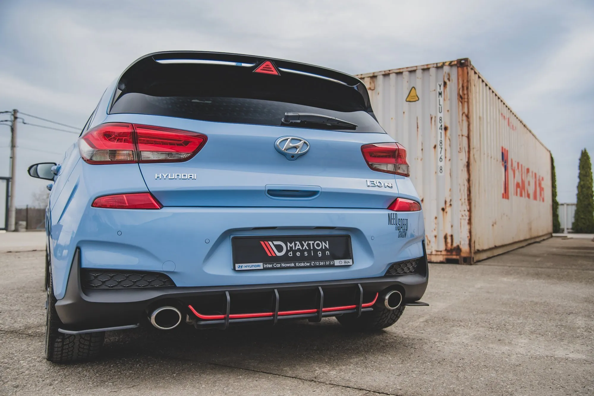 Diffuser V.1 Hyundai i30 III N 2017 -> | Street Pro Black Edition