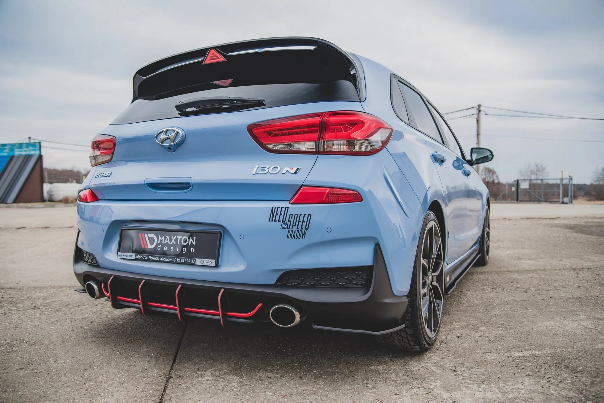 Diffuser V.1 Hyundai i30 III N 2017 -> | Street Pro Black Edition – bilde 11